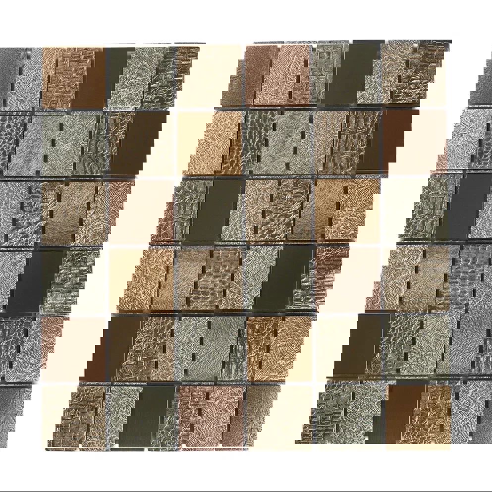 Изображение товара Стеклянная керамическая мозаика Керамоград 30x30 см коричневая