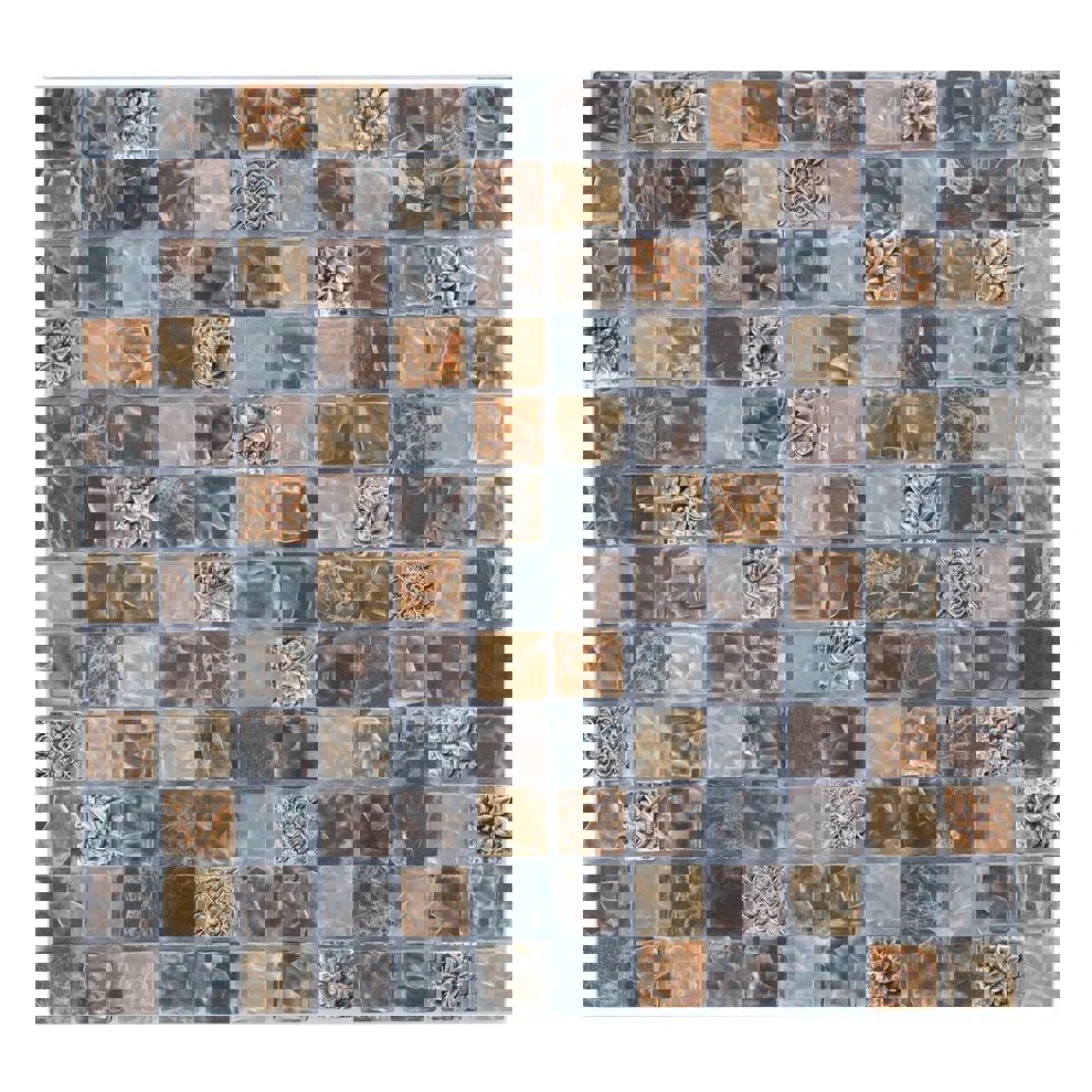 Изображение товара Мозаика стеклянная Керамоград 010a_15 30x30 см жёлтый/золотой для внутренней и внешней отделки