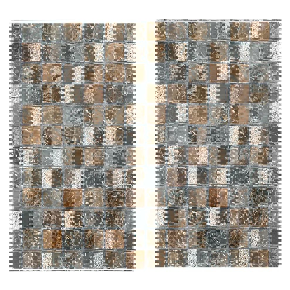 Изображение товара Мозаика стеклянная Керамоград 30x30 см коричневая для внутренней и наружной отделки