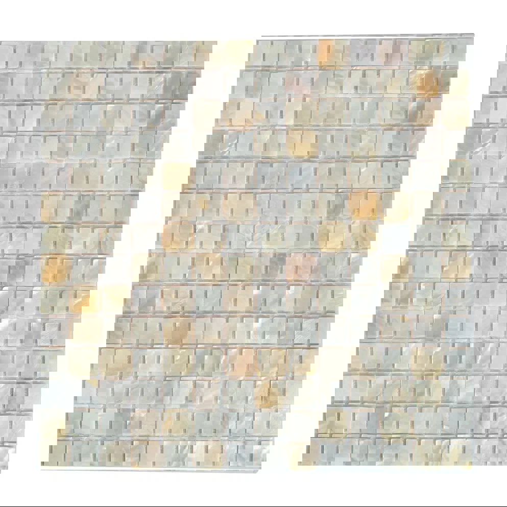 Изображение товара Мозаика стеклянная Керамоград Shell02 20Бежевый 30.5х30.5 см для стен и пола