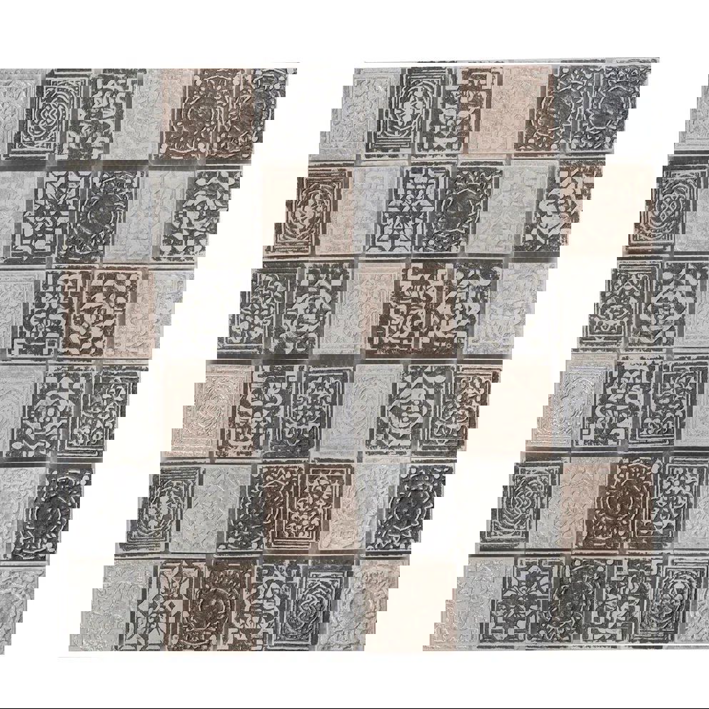 Изображение товара Керамическая стеклянная мозаика Керамоград 30x30 см коричневая