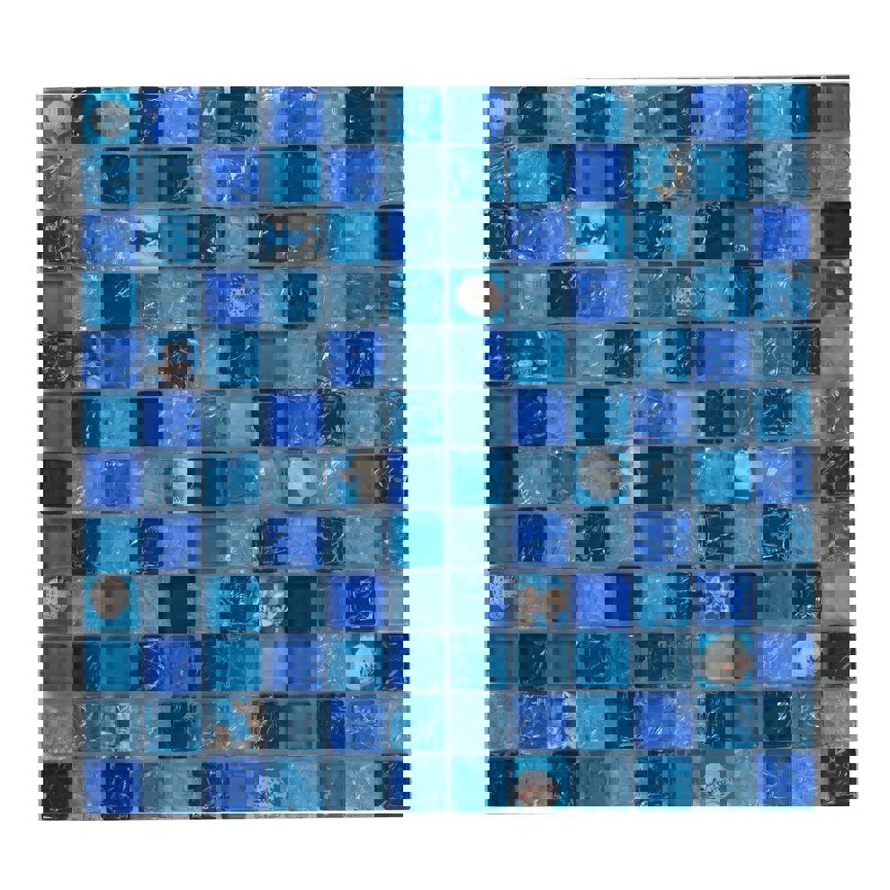 Изображение товара Мозаика стеклянная Керамоград Sz022_05 30x30 см синий для внутренней и наружной отделки