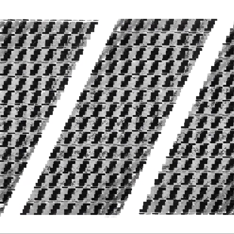 Изображение товара Стеклянная мозаика Керамоград 30x30 см серебристая для интерьера и улицы