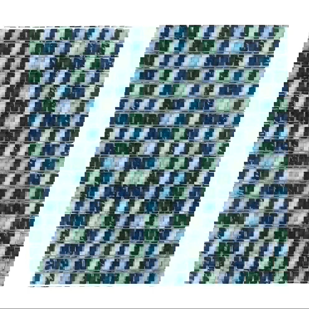 Изображение товара Мозаика стеклянная Керамоград Dgs037_05 30x30 см синий цвет