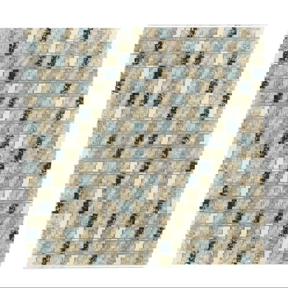 Изображение товара Мозаика стеклянная Керамоград Gs100b_15 30x30 см бежевый для внутренней и наружной отделки