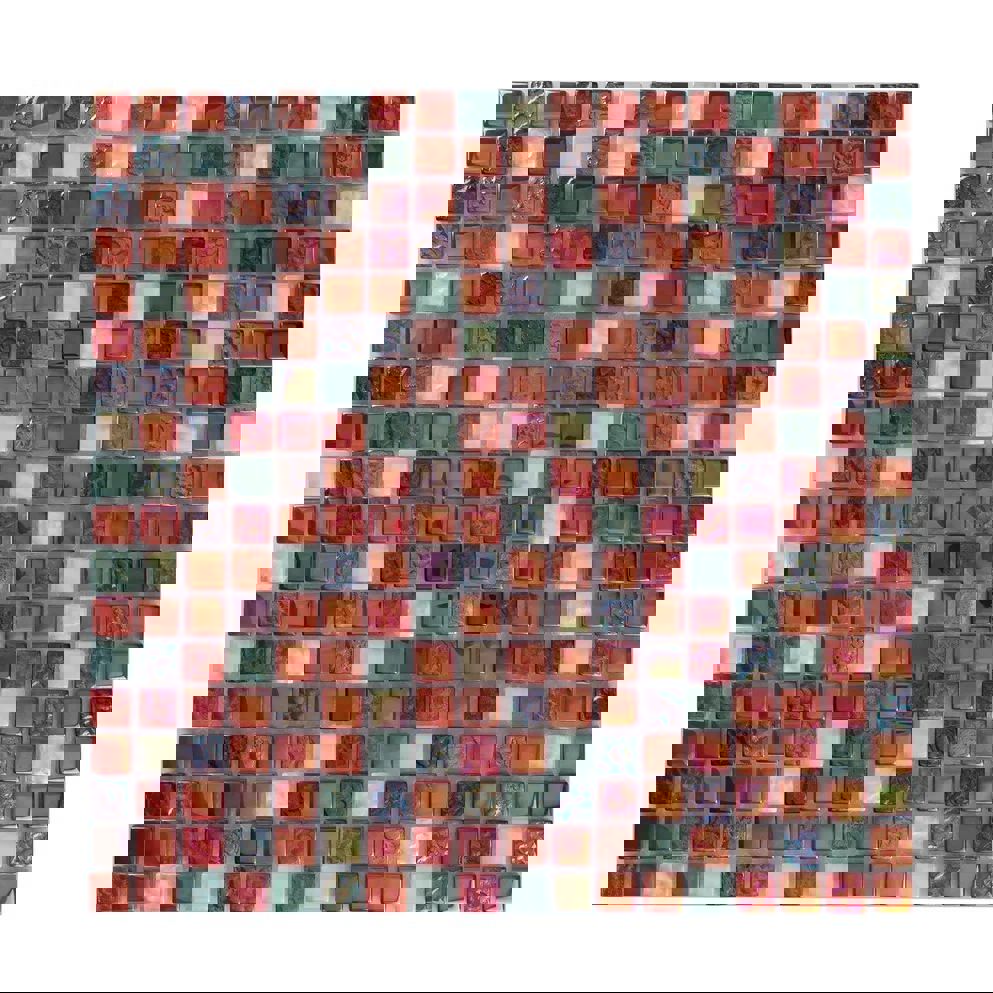 Изображение товара Мозаика стеклянная Керамоград Dgs016_15 30x30 см белая