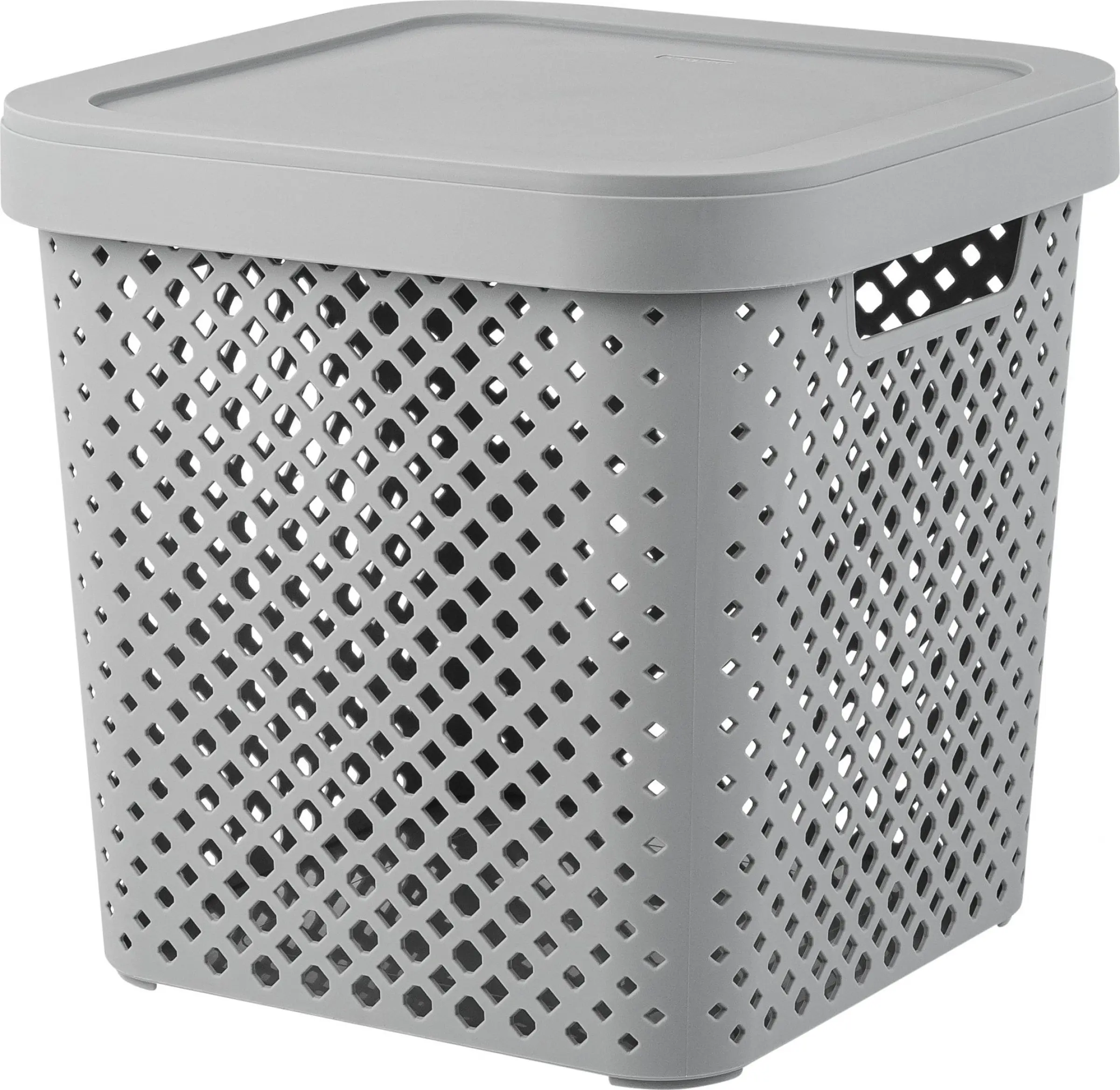 Корзина для хранения Plast Team Mien 31x30x31 см полипропилен цвет серый - 1