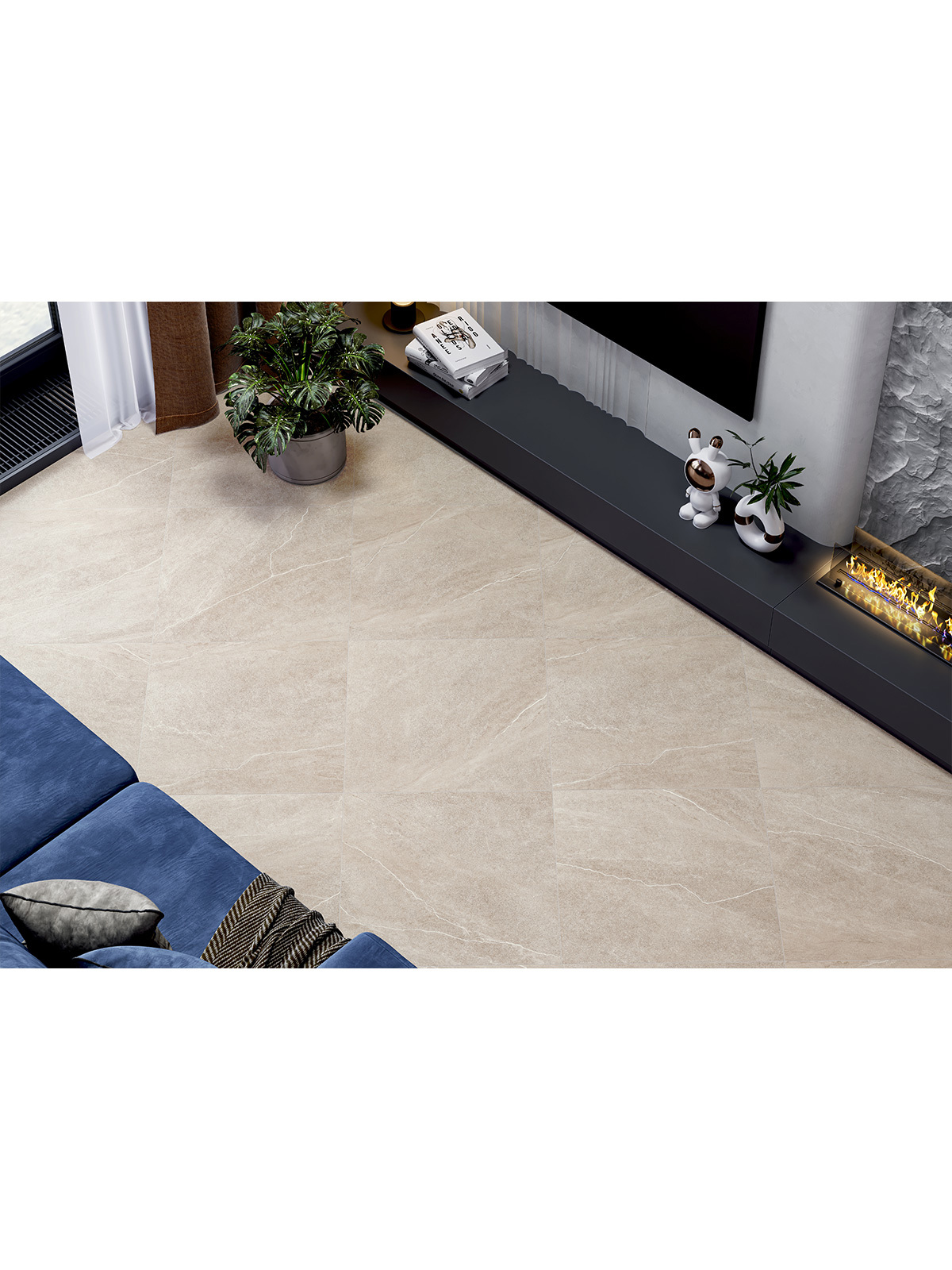 Изображение товара Керамогранит Alma ceramica Rock line GFU6060RKL40R 60x60см цвет коричневый