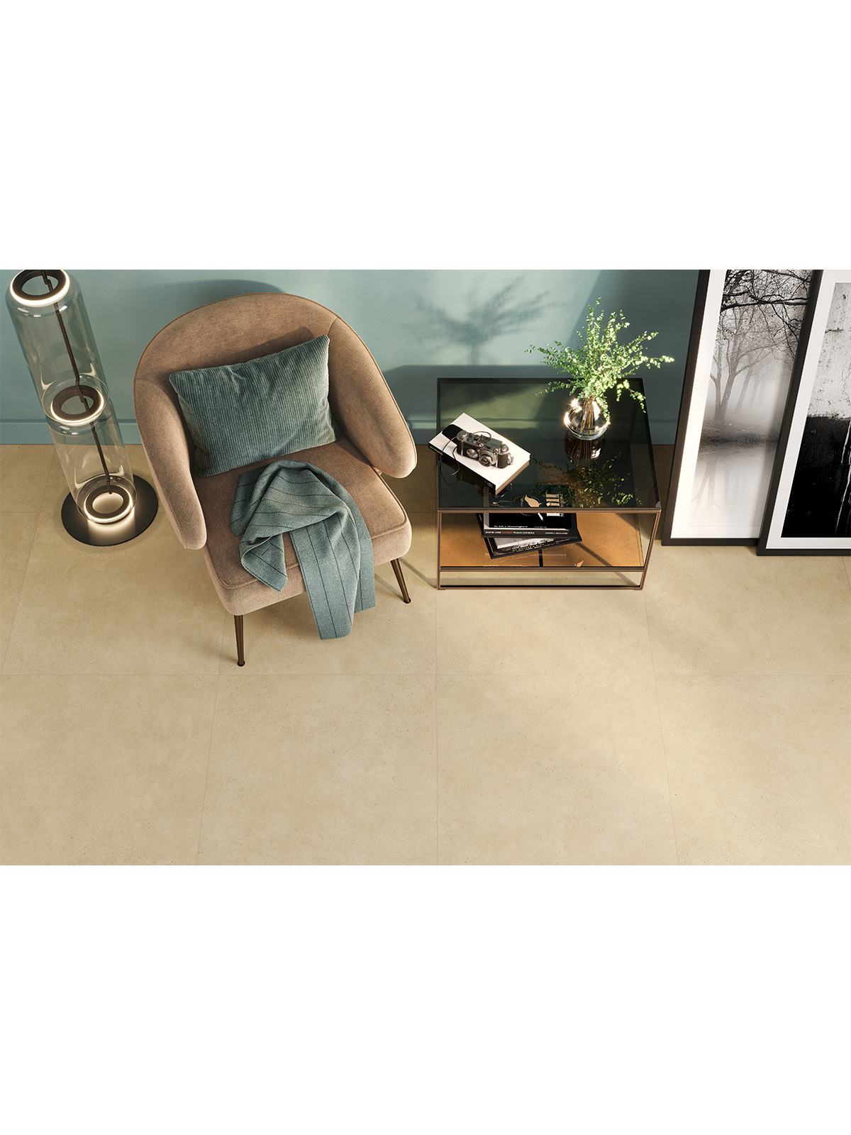 Изображение товара Керамогранит Alma ceramica Sharp 60x60см коричневый индустриальный стиль