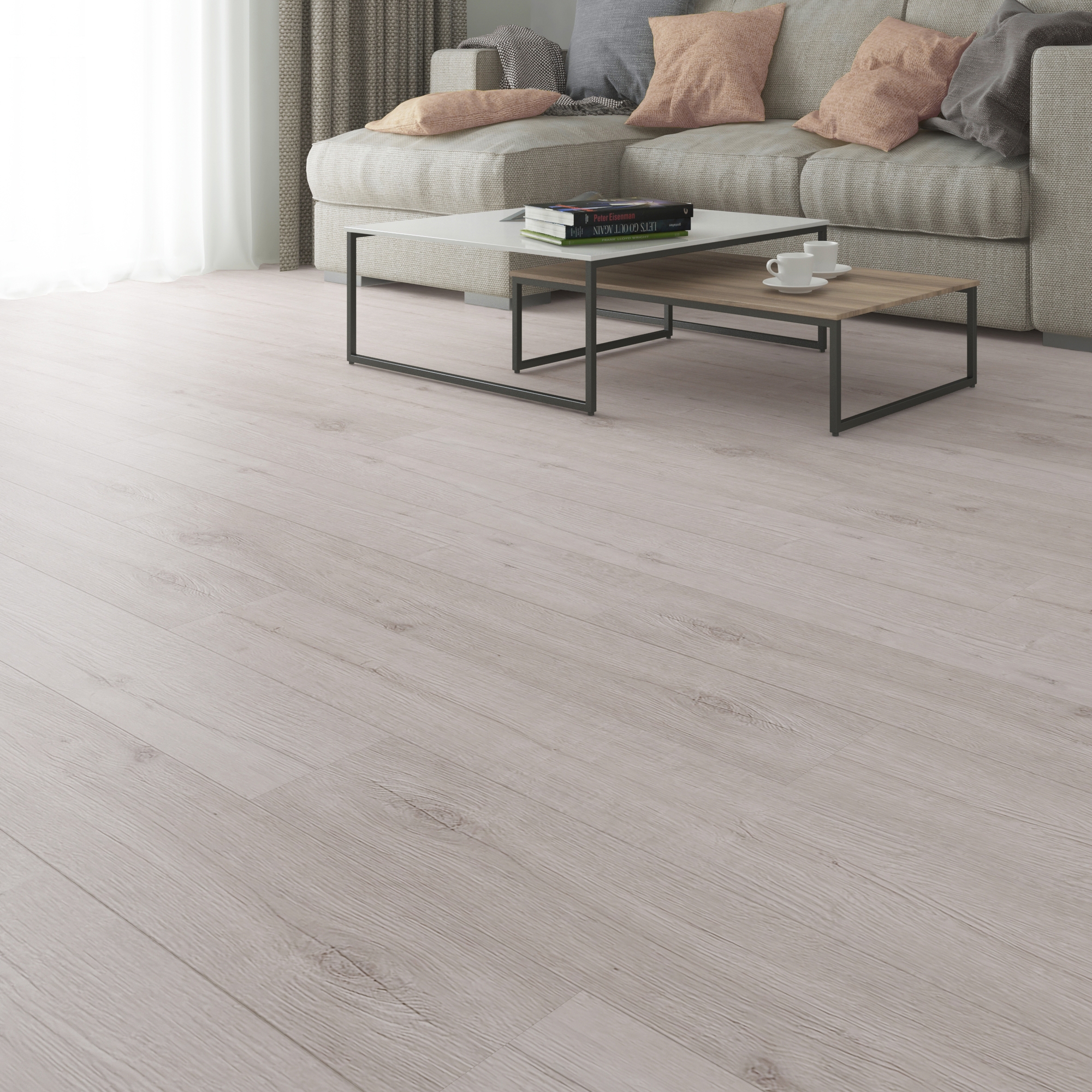 Изображение товара Ламинат Artens Дуб Кастилия 32 класс 8 мм 2.131 м2, светло-бежевый, структурированный