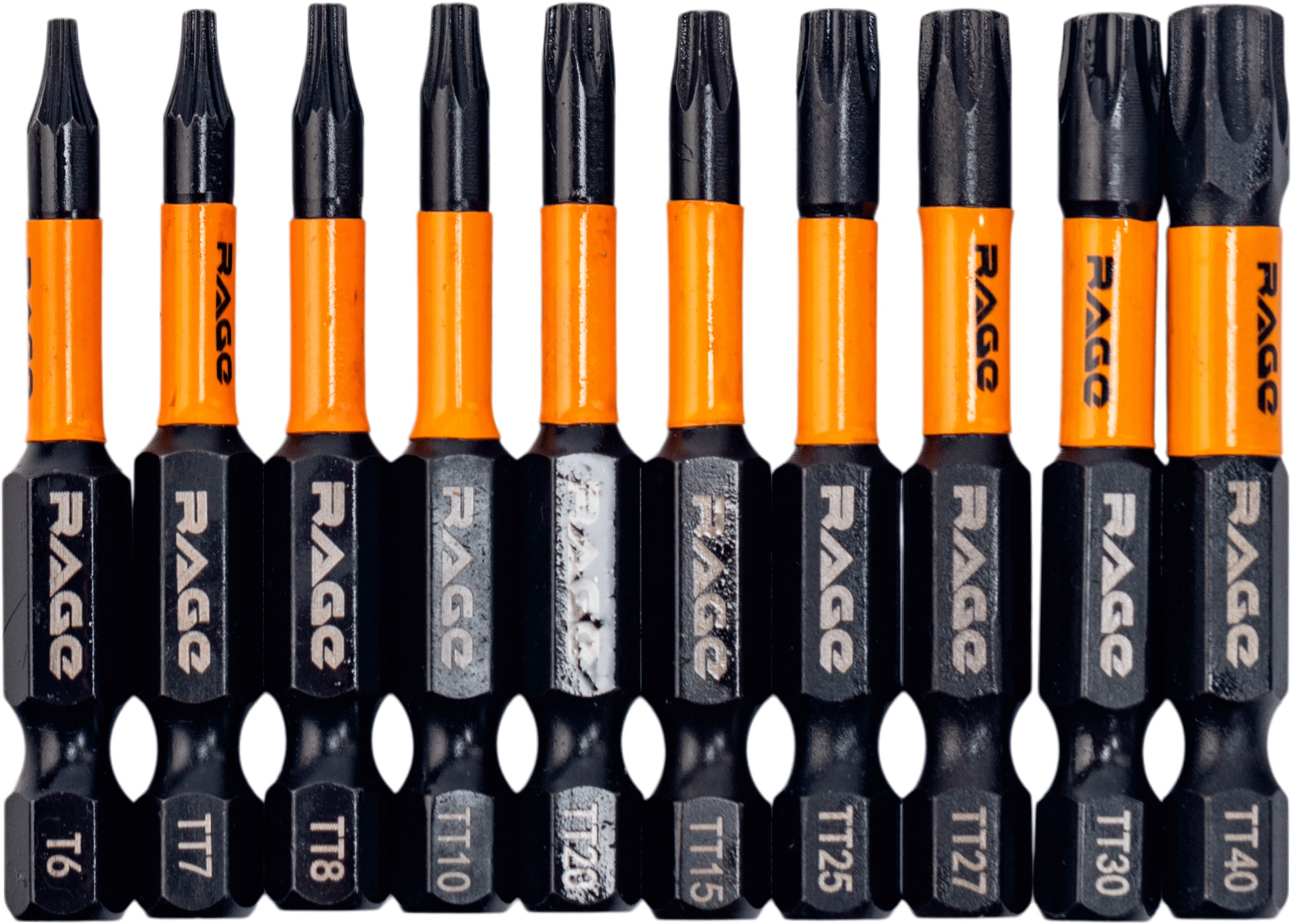 Изображение товара Набор бит ударных магнитных Rage 554193 10 шт в кейсе