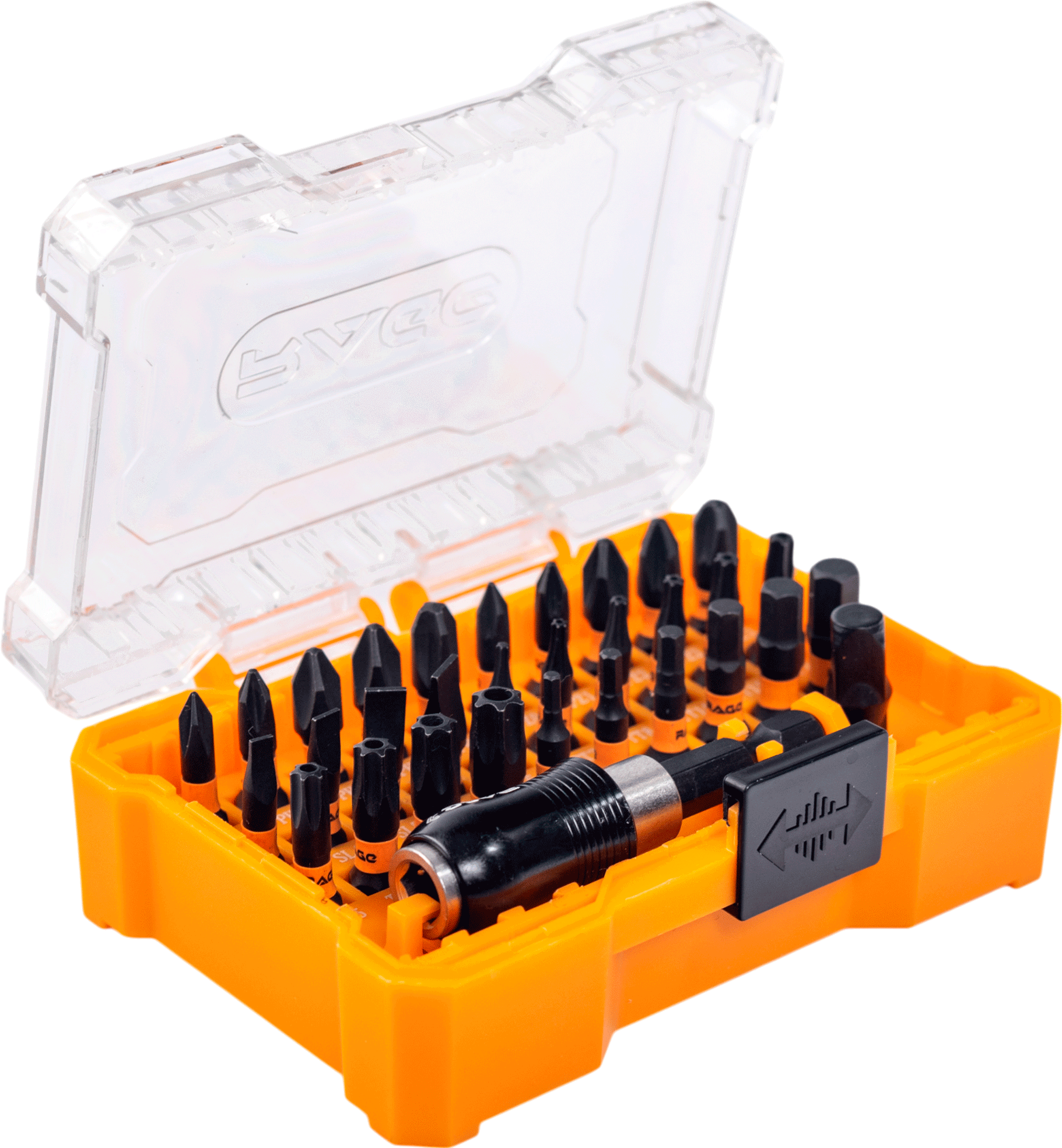 Изображение товара Набор магнитных бит Rage 554107, 32 шт. с кейсом для шуруповерта