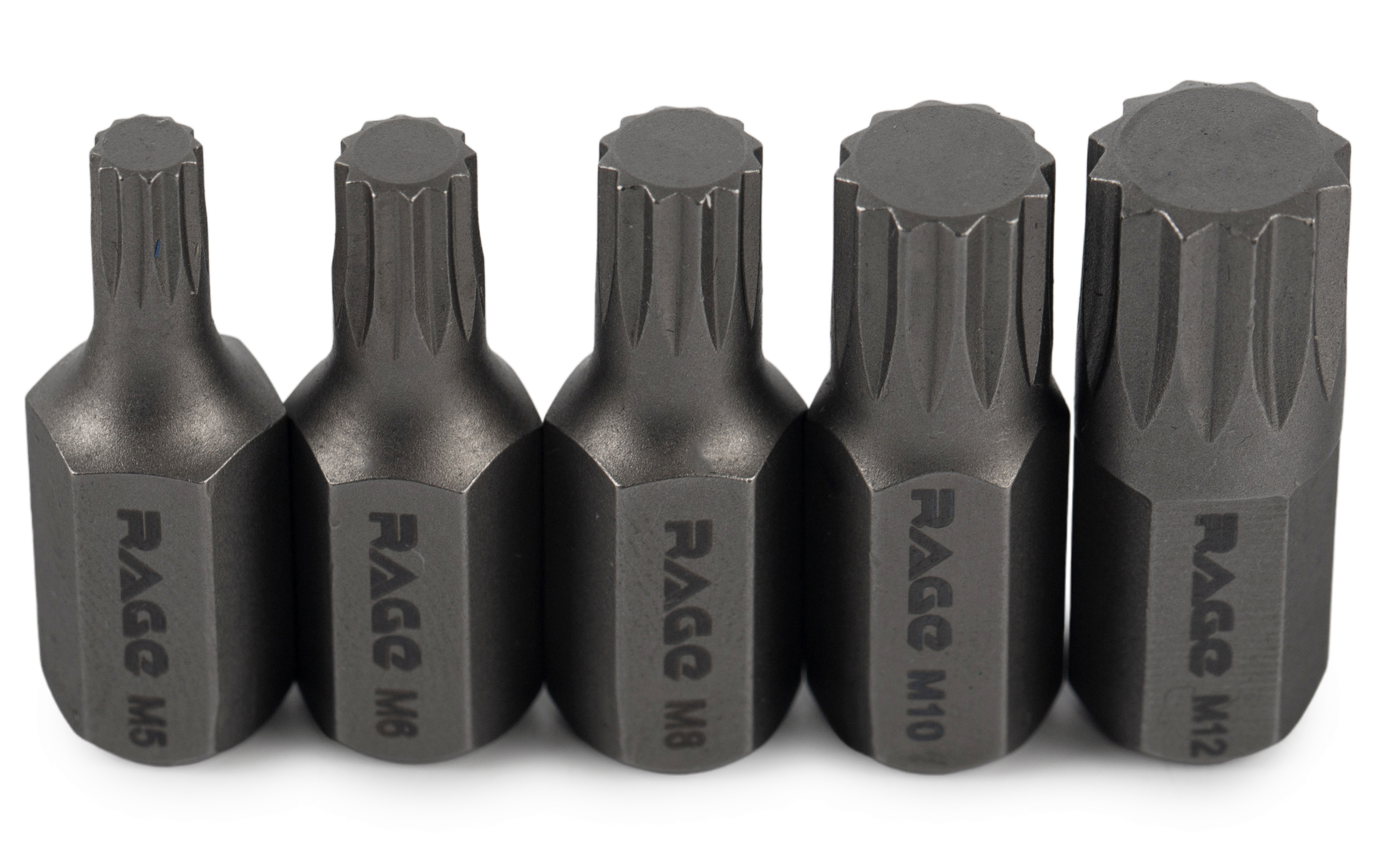 Изображение товара Набор бит Rage Spline 554440 5 шт. для электроинструментов высокого качества