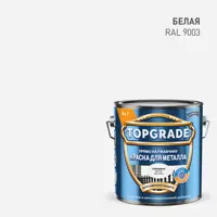 Изображение товара Грунт-эмаль по металлу 3 в 1 Topgrade гладкая цвет белый 2 л