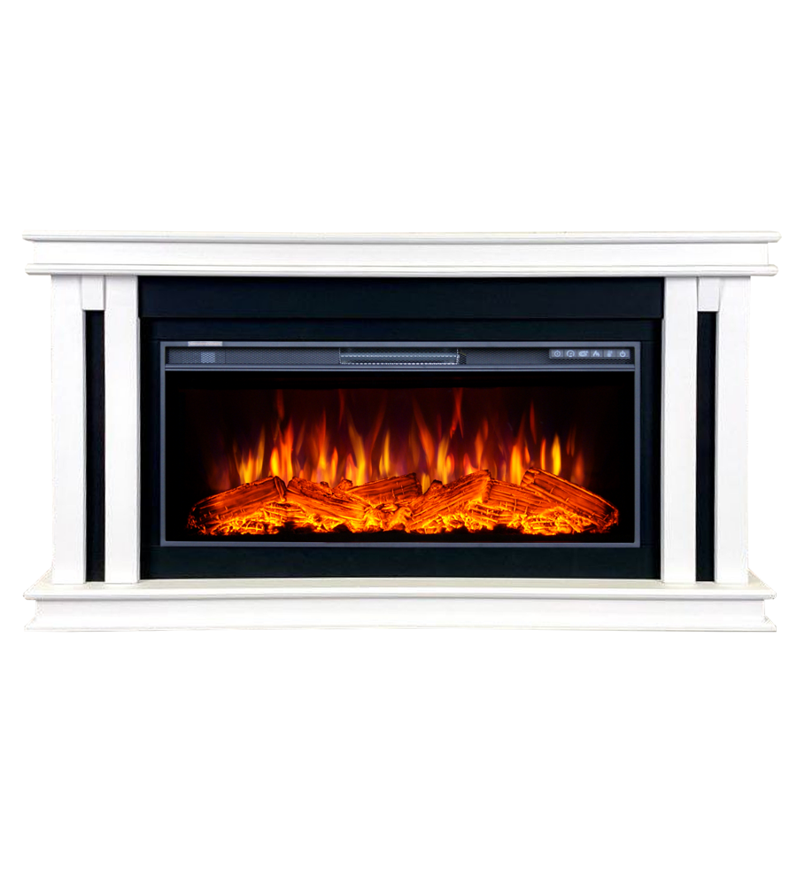 Изображение товара Каминокомплект Inter flame Квинт с очагом Freespace 40 белый 1700Вт стильное решение для дома