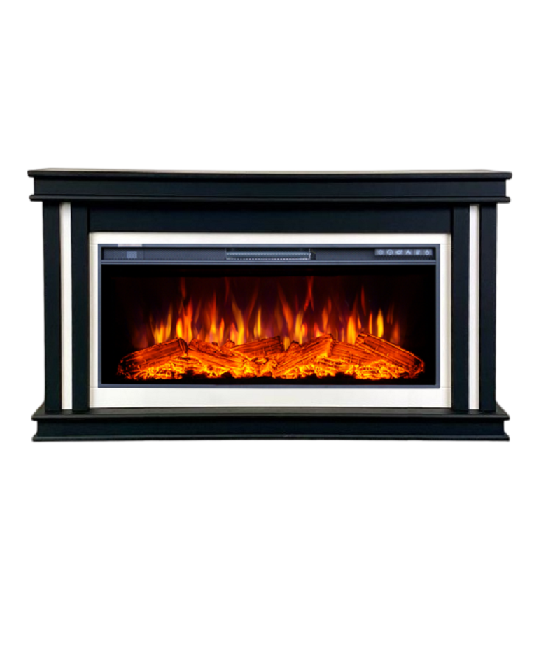 Изображение товара Каминокомплект Inter flame Квинт с очагом Freespace 40 черный 1700Вт для обогрева и уюта