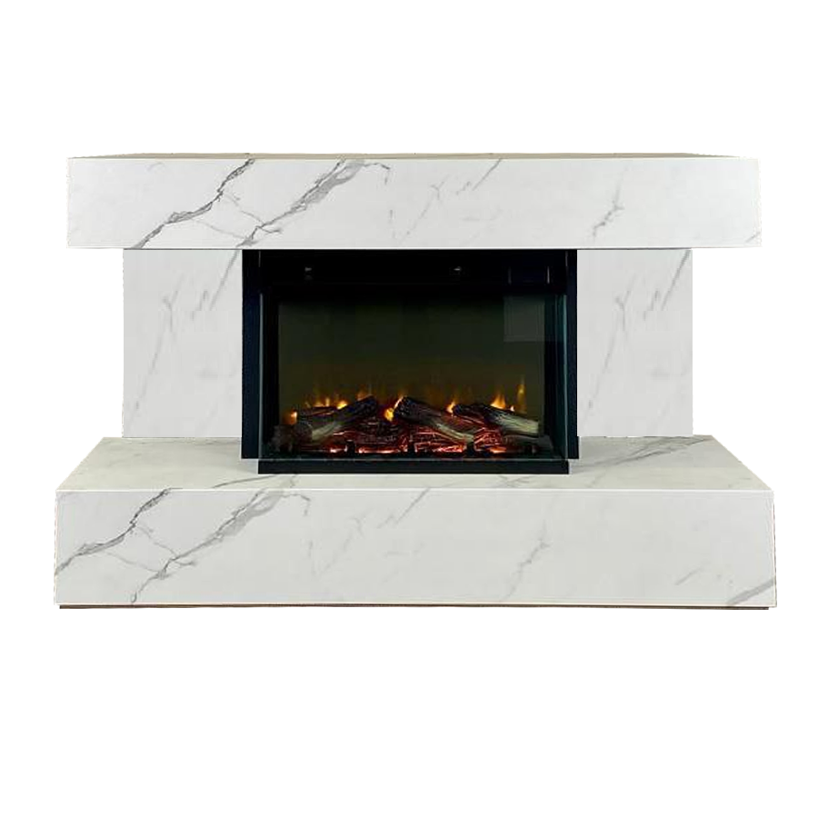 Изображение товара Электрокаминокомплект Inter flame Грейт Empire 23 1700Вт монте белый с эффектом пламени