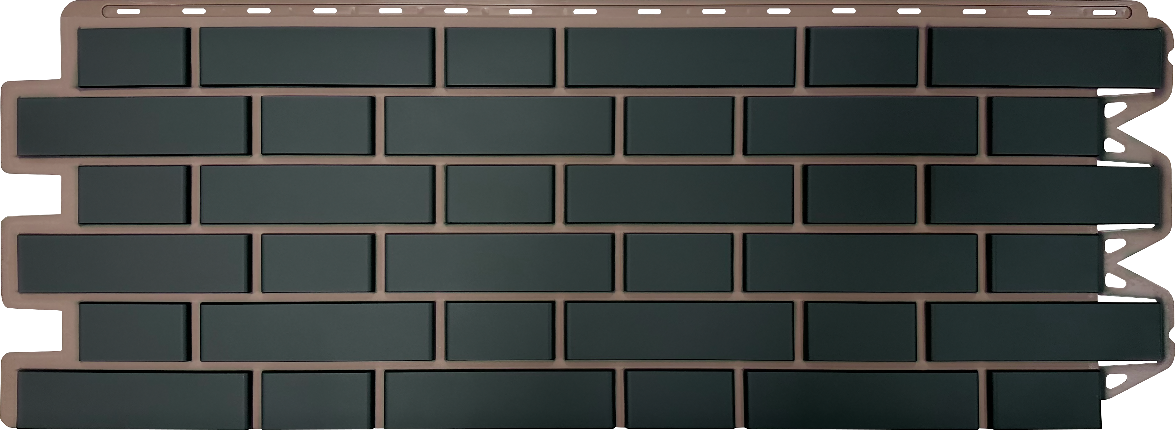 Изображение товара Фасадная панель Альта-профиль Клинкерный 1220x440x20мм графит 0.53м² 1шт