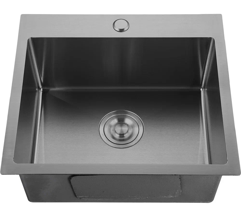 Изображение товара Врезная кухонная мойка Granfest 5050 PVD графит из нержавеющей стали