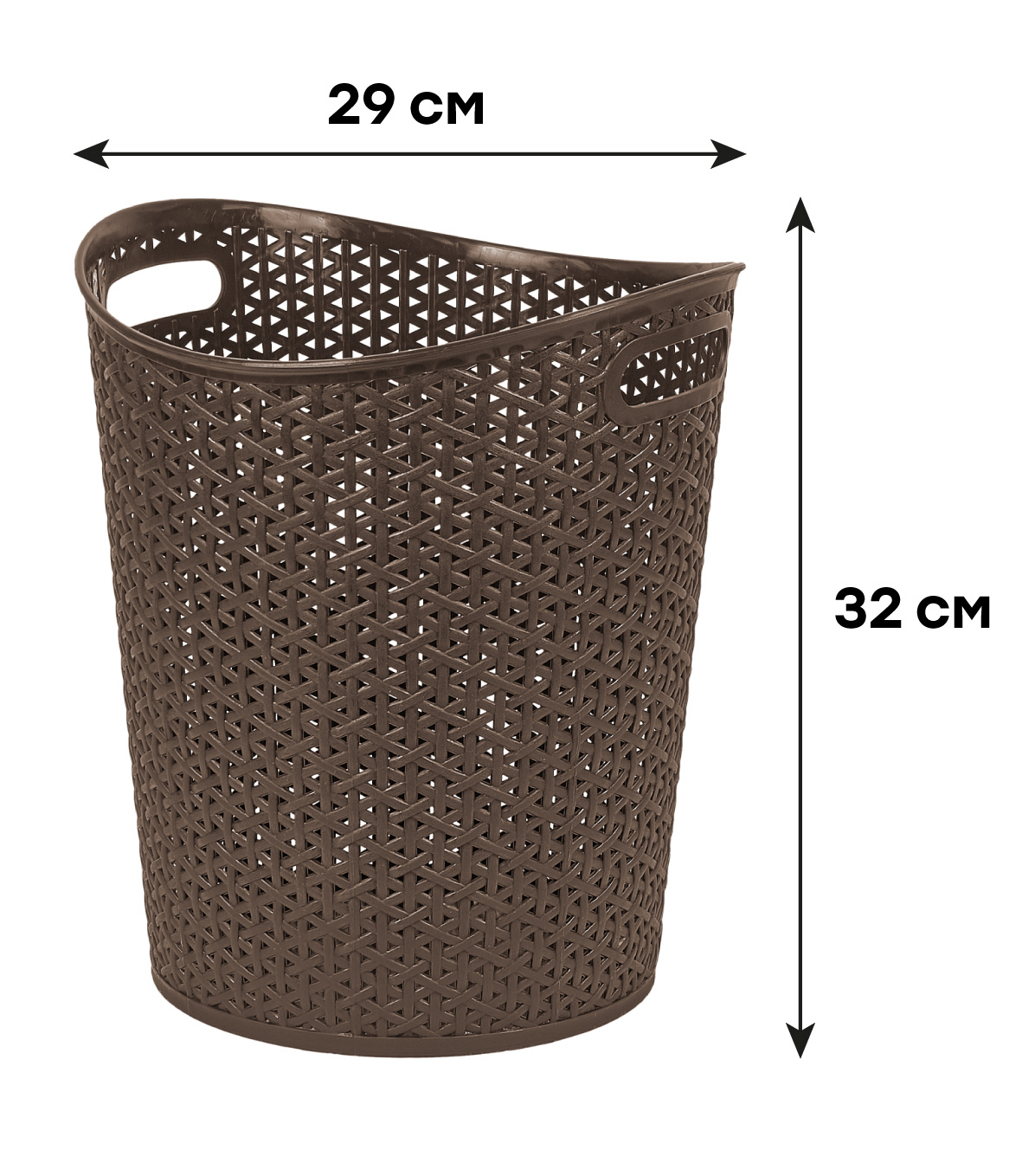 Изображение товара Корзина для бумаг Svip Soul 13 л венге стильный бытовой контейнер для отходов