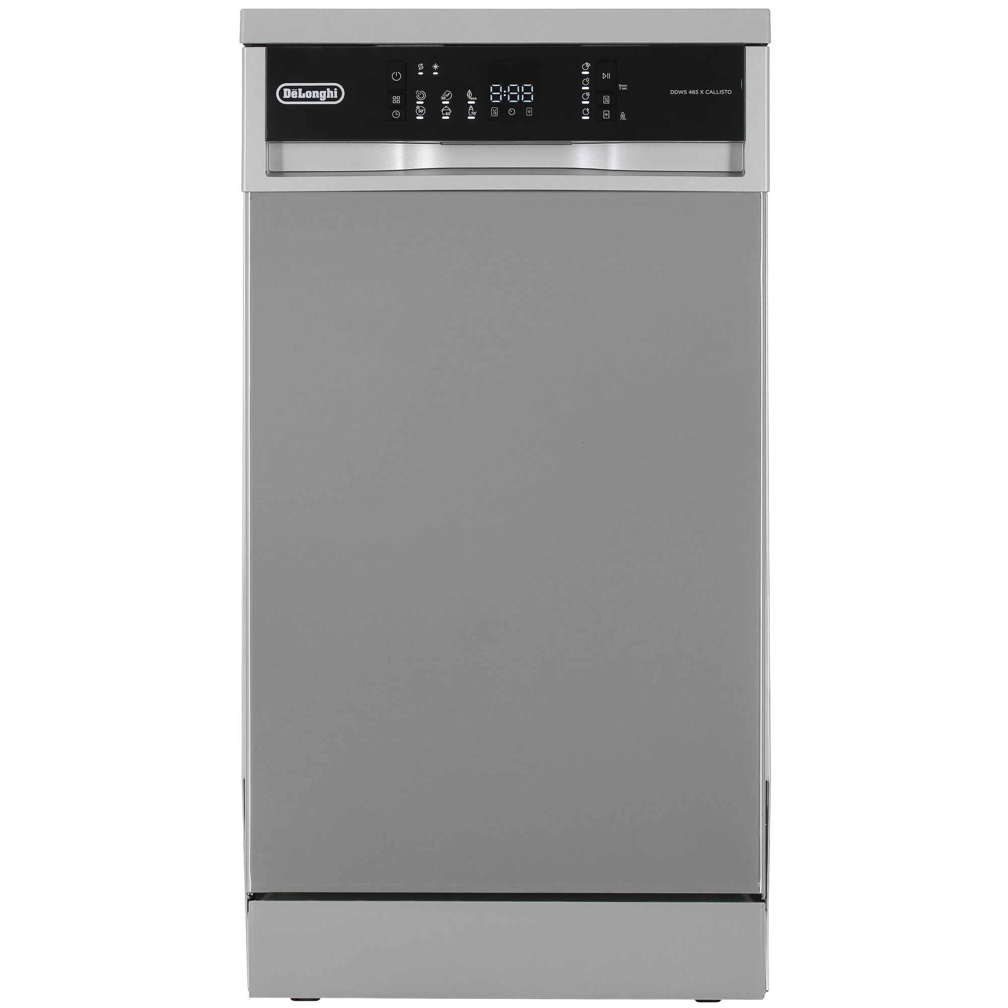 Изображение товара Отдельностоящая посудомоечная машина Delonghi DDWS 465 X CALLISTO 664389 45 см 6 программ цвет серебристый Изображение товара Отдельностоящая посудомоечная машина Delonghi DDWS 465 X CALLISTO 664389 45 см 6 программ цвет серебристый