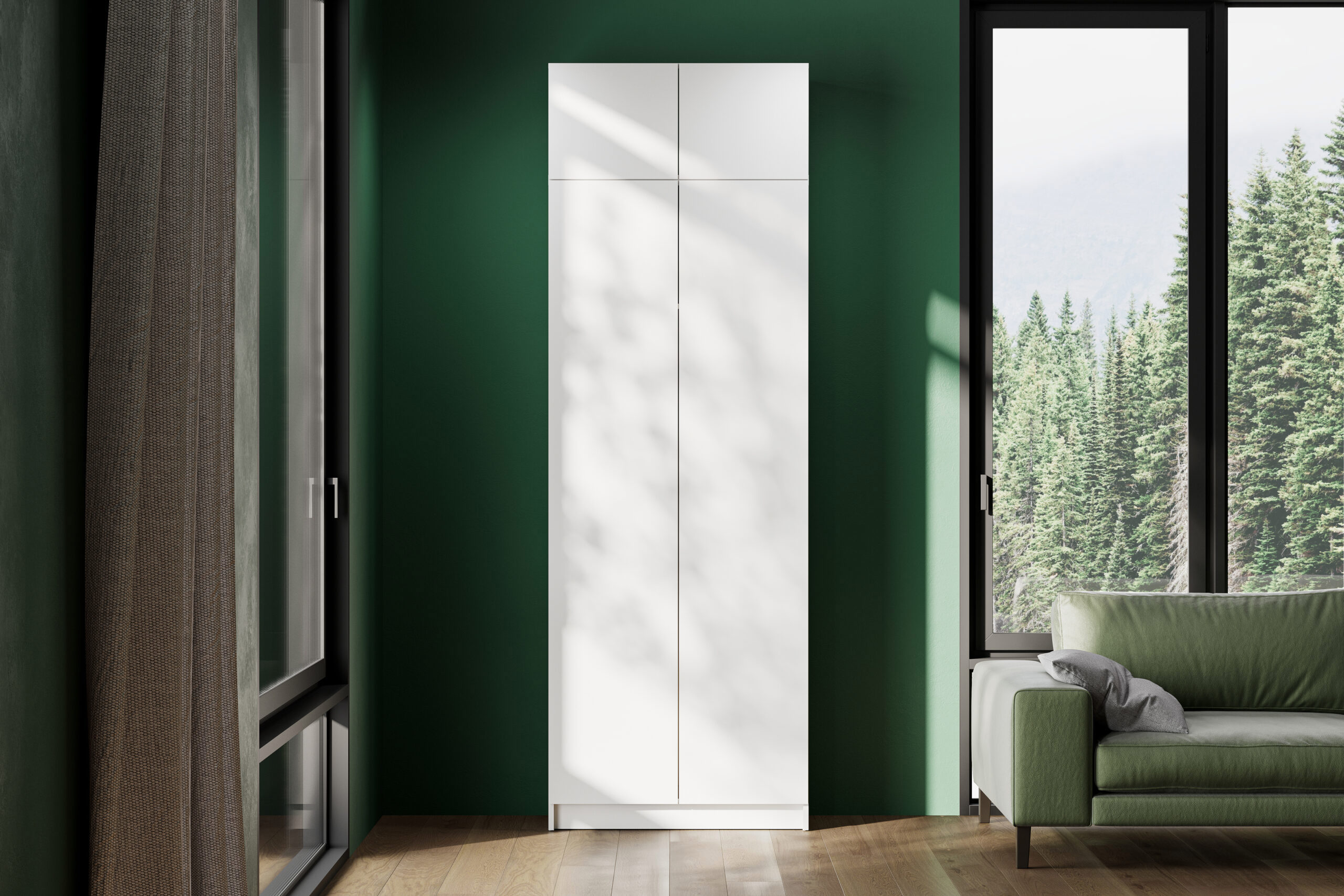 Изображение товара Шкаф распашной Арника Бали с 4 дверями белый современный мебель для дома