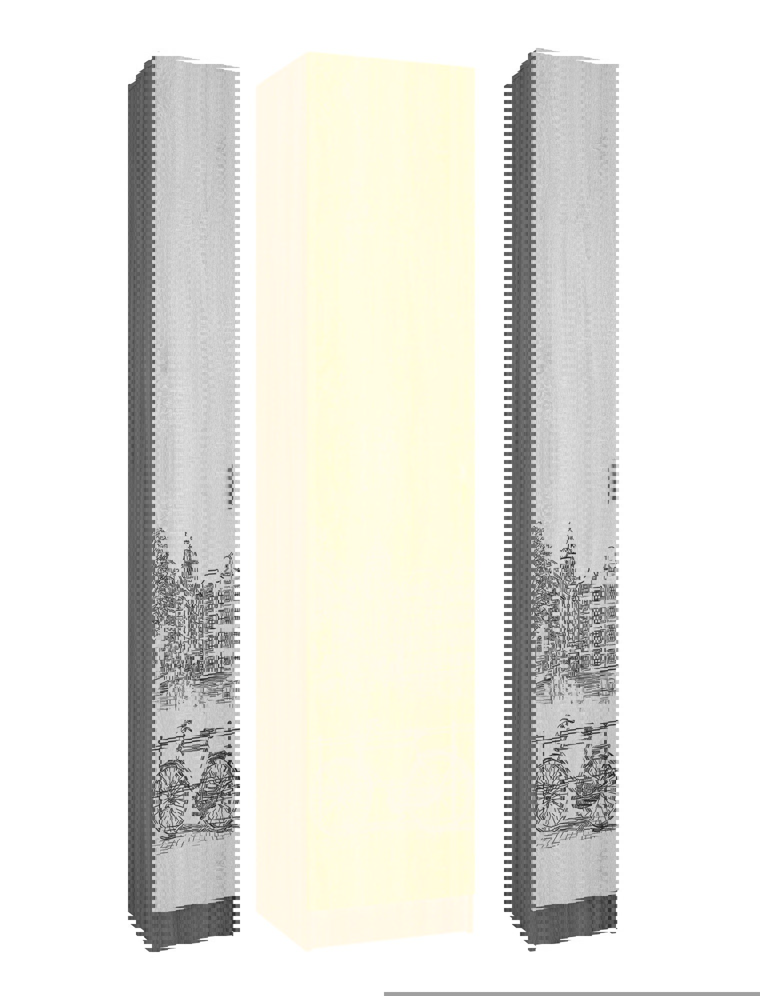 Изображение товара Шкаф распашной Тэкс Орион 1 дверь 45x220x43 см ЛДСП коричневый