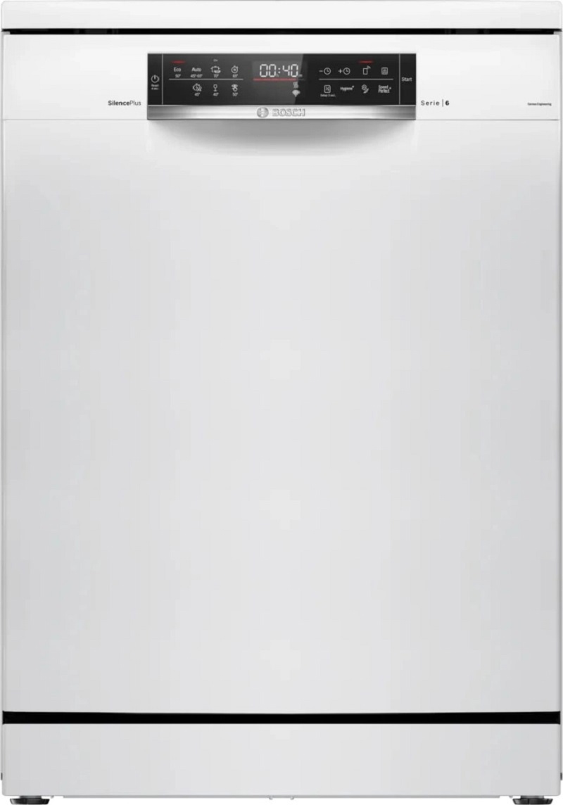 Изображение товара Встраиваемая посудомоечная машина Bosch SMS6EMW65Q 60 см 7 программ цвет белый Изображение товара Встраиваемая посудомоечная машина Bosch SMS6EMW65Q 60 см 7 программ цвет белый