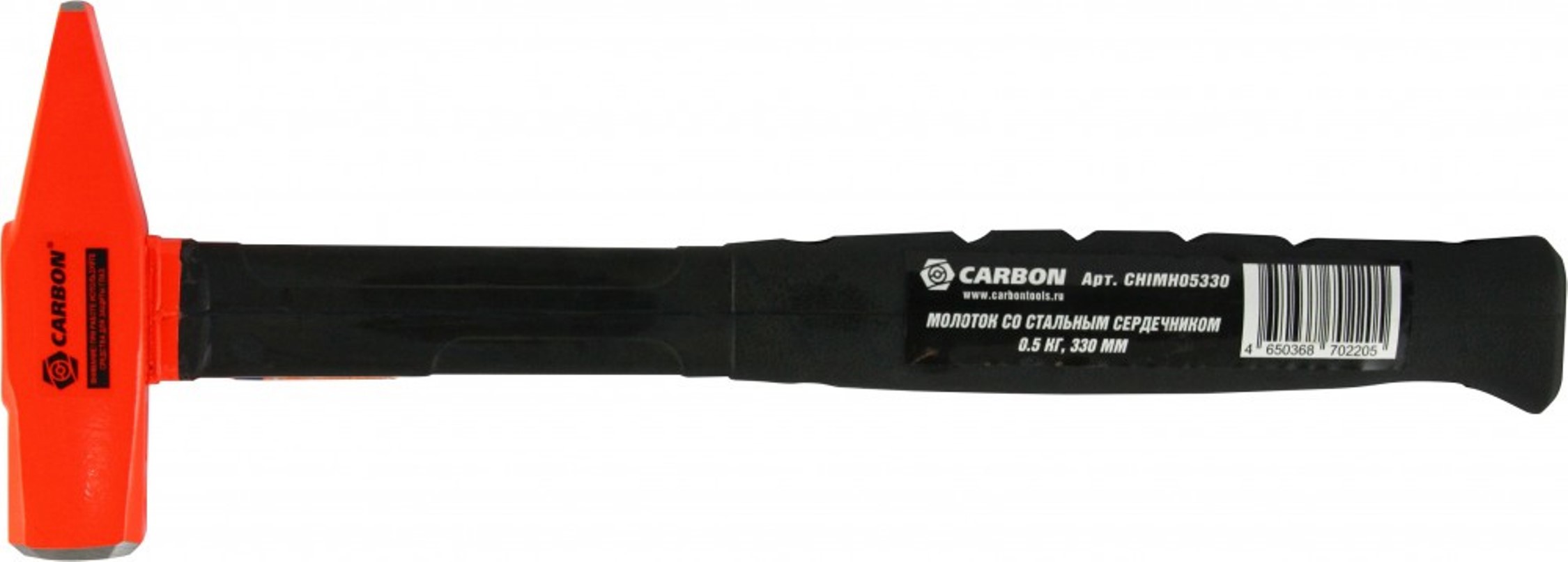 Изображение товара Молоток слесарный Carbon Chimh05330 500 г с резиновой рукояткой