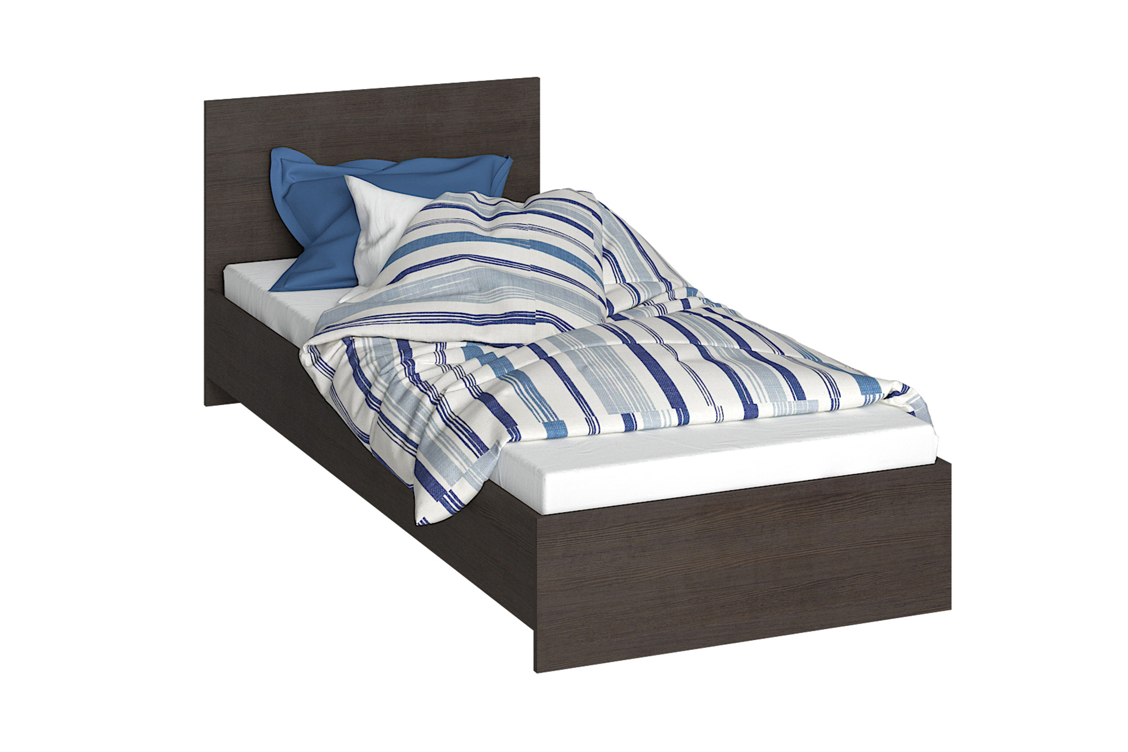 Изображение товара Кровать Интерьер-центр Нонтон ронда 08-140926 83.5х70х203.2см ЛДСП венге