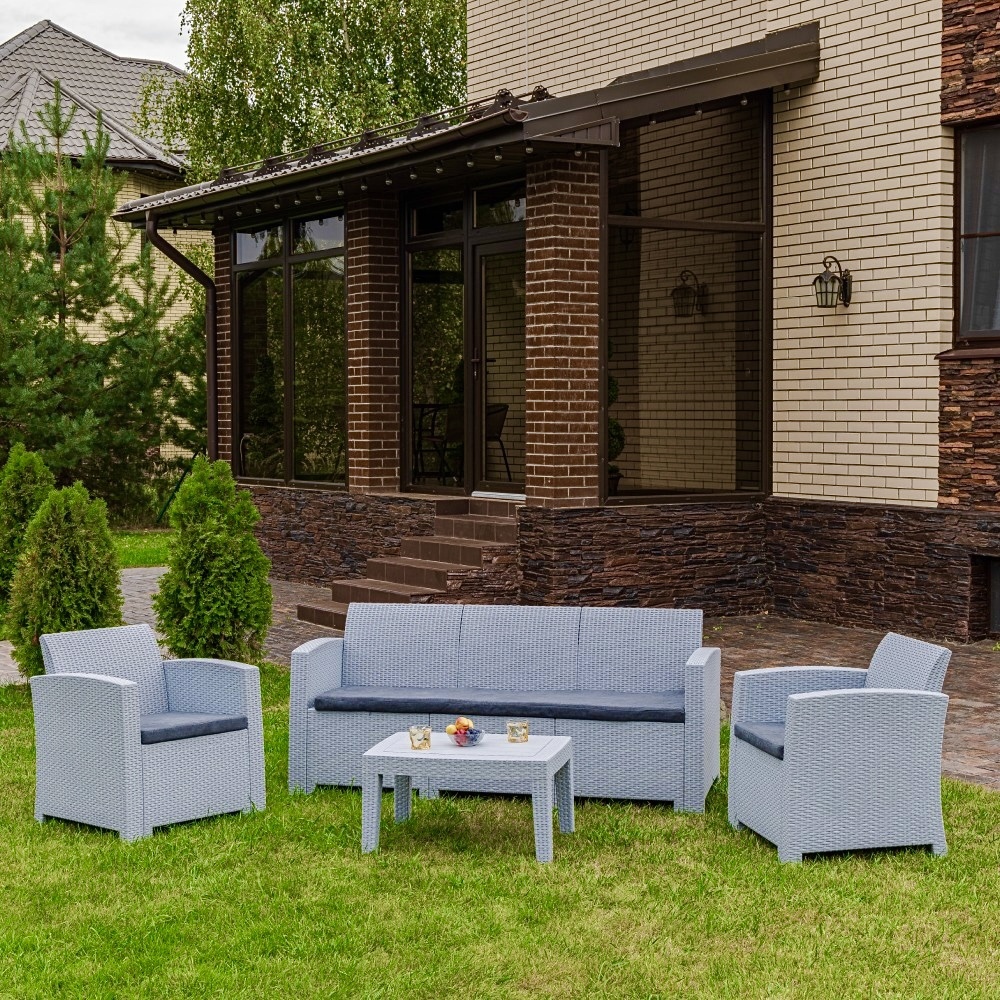 Изображение товара Набор садовой мебели Royal Family Lana M светло-серый 5 мест