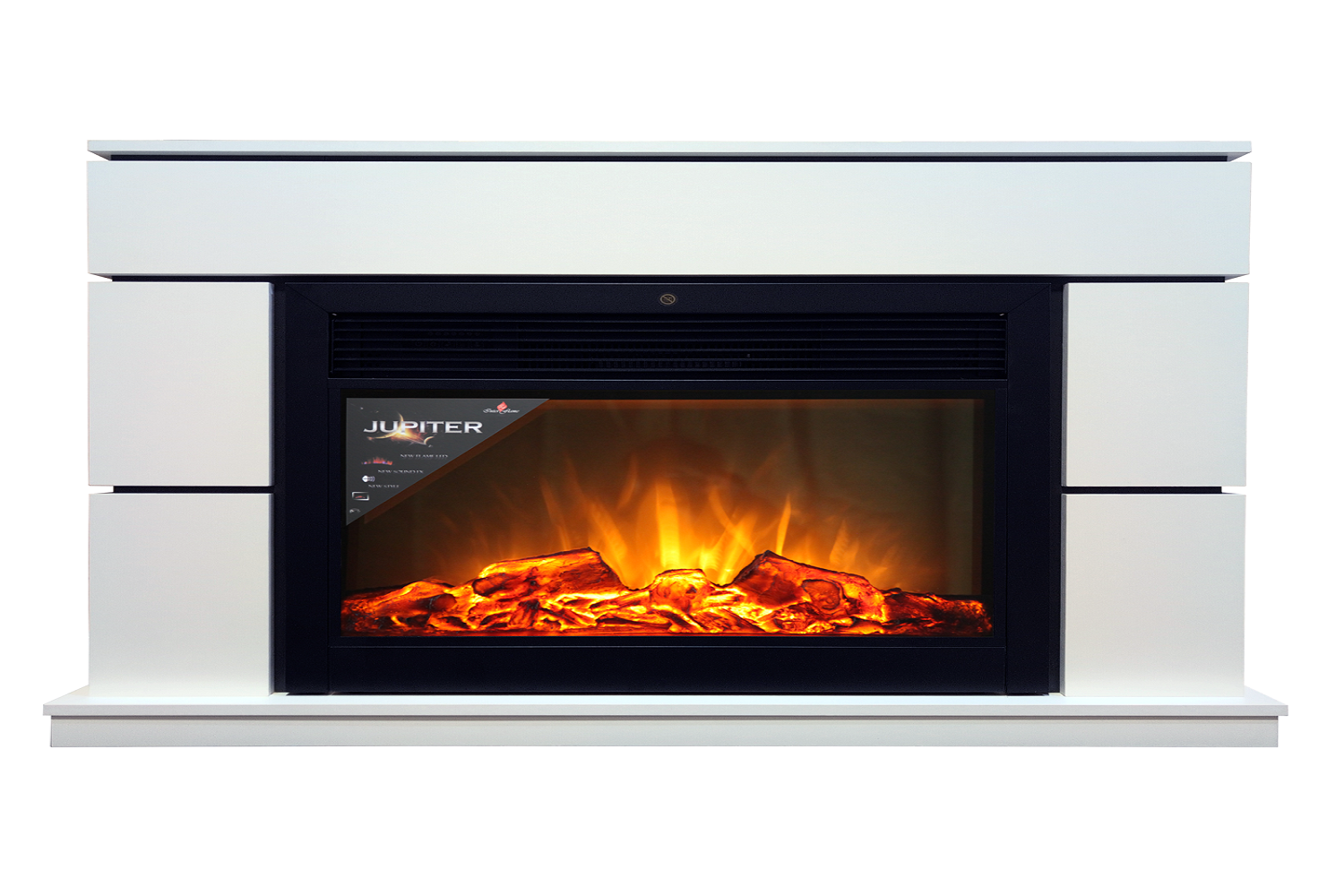 Изображение товара Электрокаминокомплект Inter flame Вега Jupiter Black с очагом 1700Вт