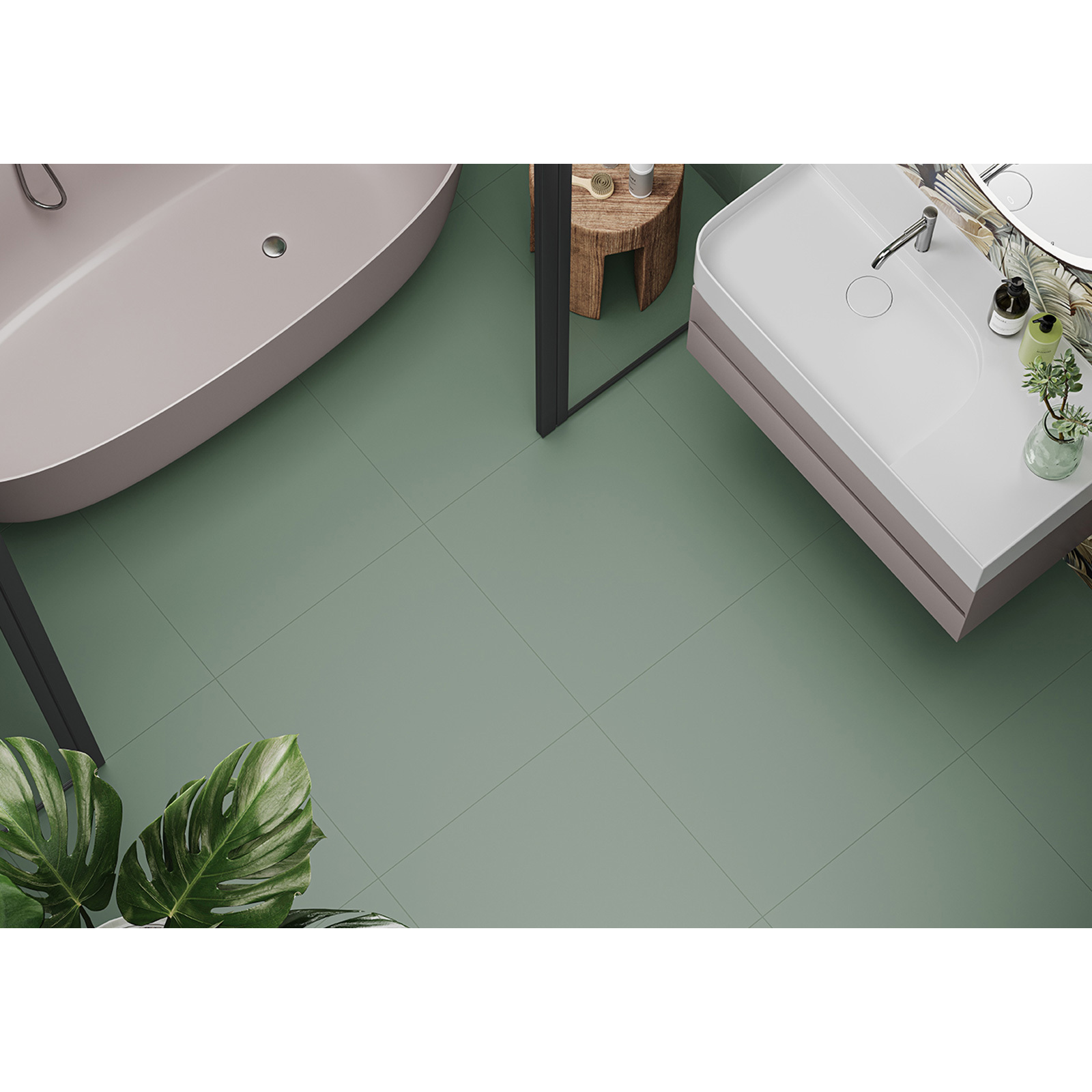 Изображение товара Керамогранит Alma ceramica Spector GFU6060SPR10R 60x60см цвет зеленый