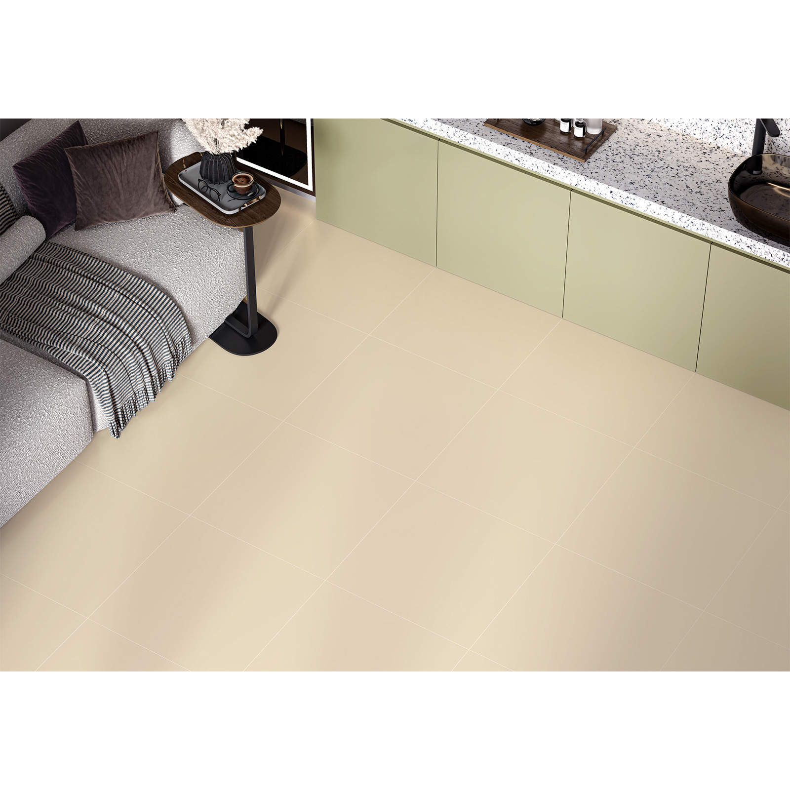 Изображение товара Керамогранит Alma ceramica Spector 60x60 см бежевый фасад и пол керамика