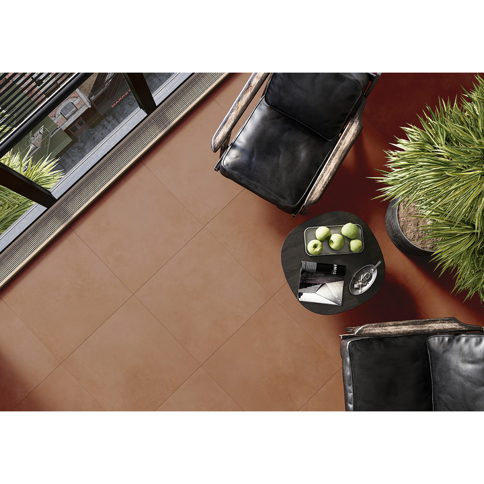 Изображение товара Керамогранит Alma Ceramica Spector GFU6060SPR40R 60x60 см коричневый