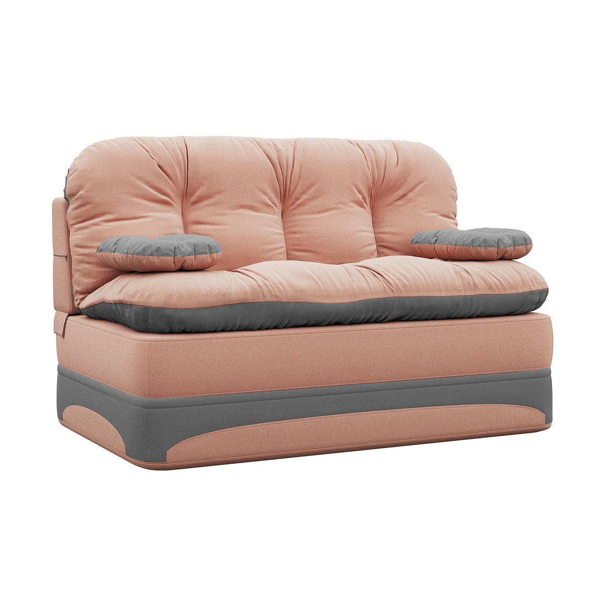 Изображение товара Диван раскладной High performance Мини велюр розовый 155x80x93 см