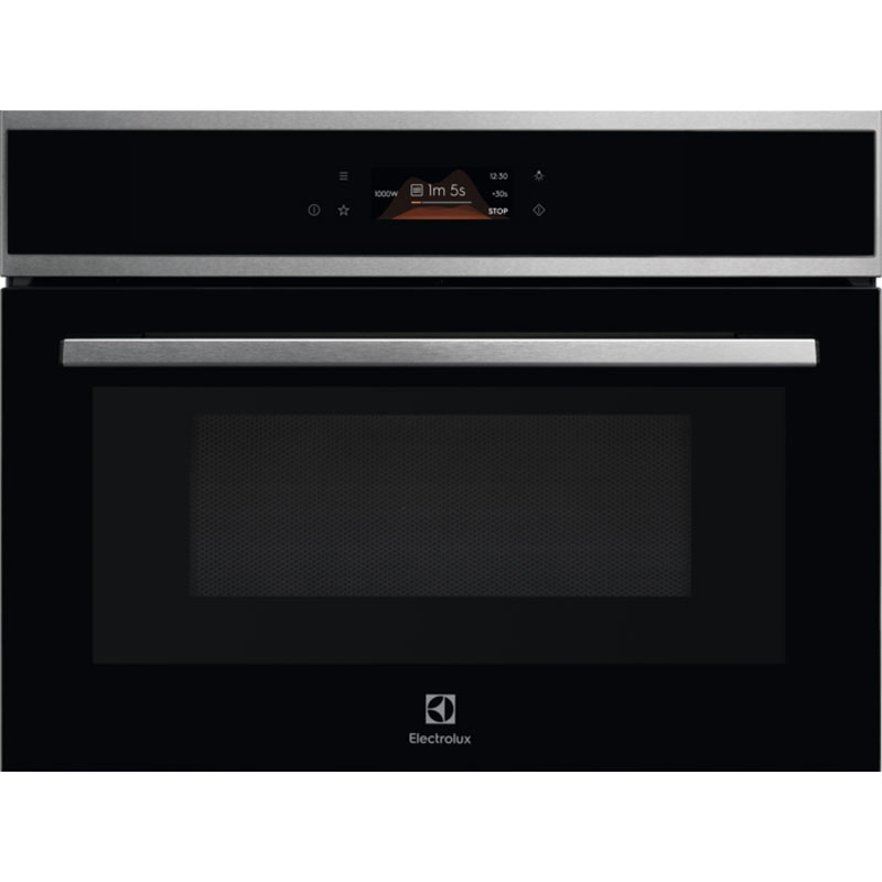 Изображение товара Встраиваемая микроволновая печь Electrolux EVM8E08X 42 л 59.6x45.5x56.7 см цвет черный, нержавеющая сталь Изображение товара Встраиваемая микроволновая печь Electrolux EVM8E08X 42 л 59.6x45.5x56.7 см цвет черный, нержавеющая сталь