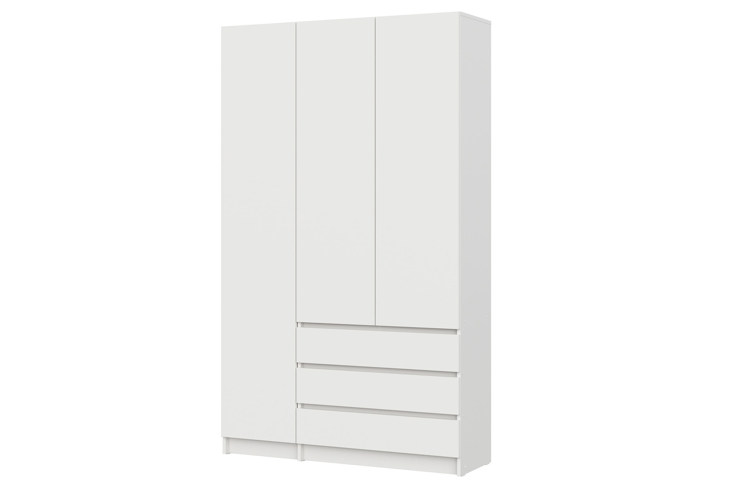 Изображение товара Шкаф распашной Арника Бали с 3 дверями 120x200 см белый ЛДСП современный