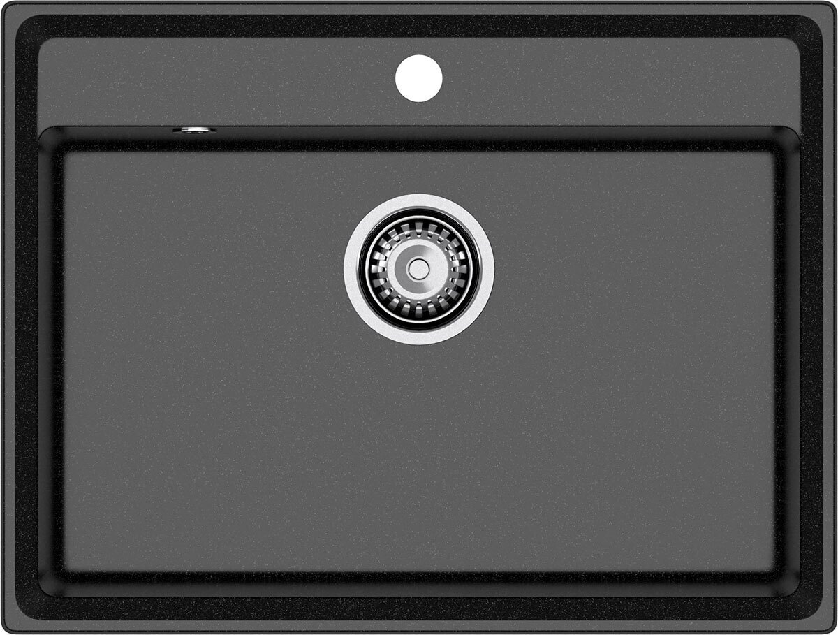 Изображение товара Врезная мойка Granfest LV-660 черный 50x66x20 см мрамор цвет черный
