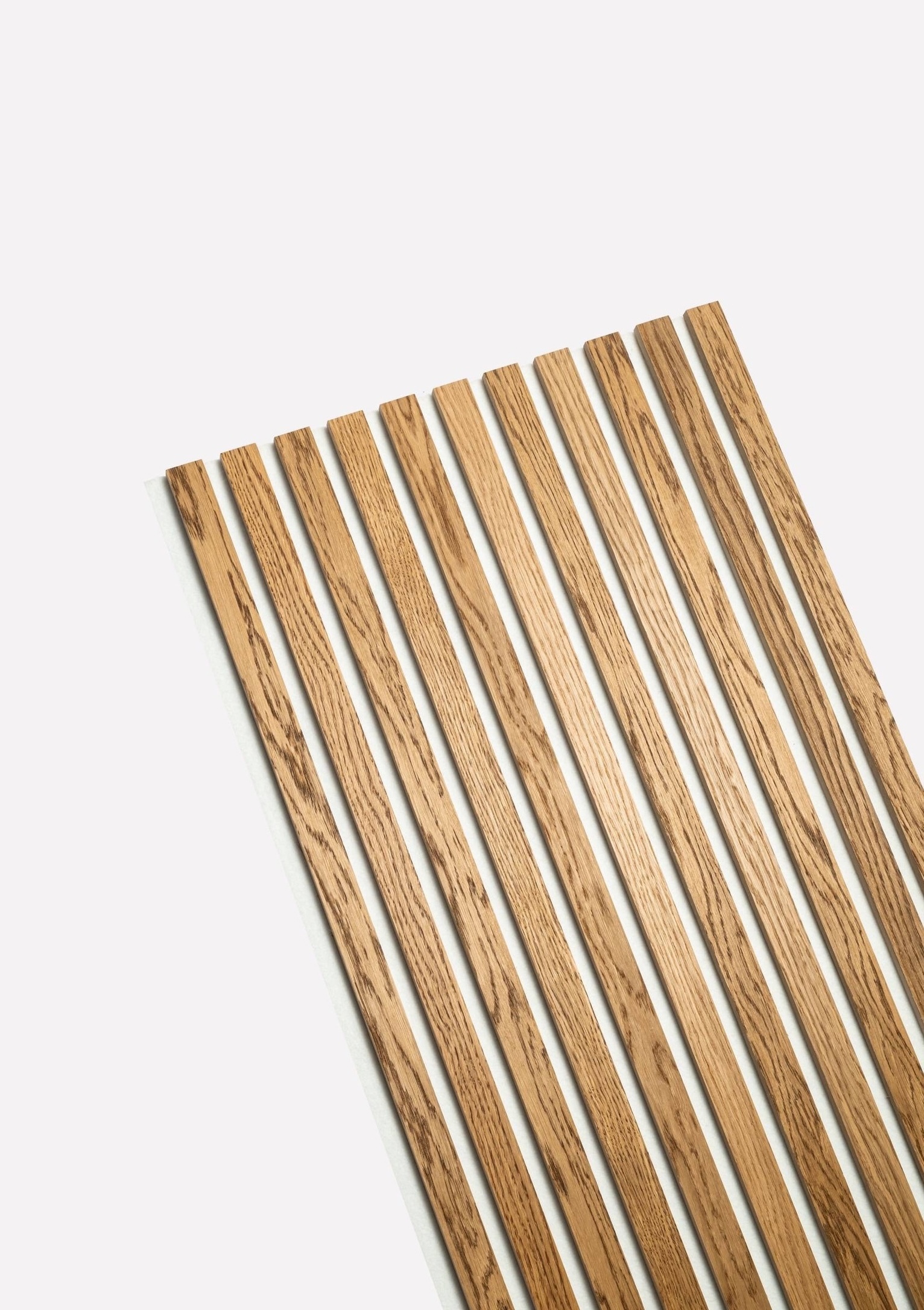 Изображение товара Реечная акустическая панель Akupanel дуб бурбон 2790x500x18мм 1.395м² белый 2шт