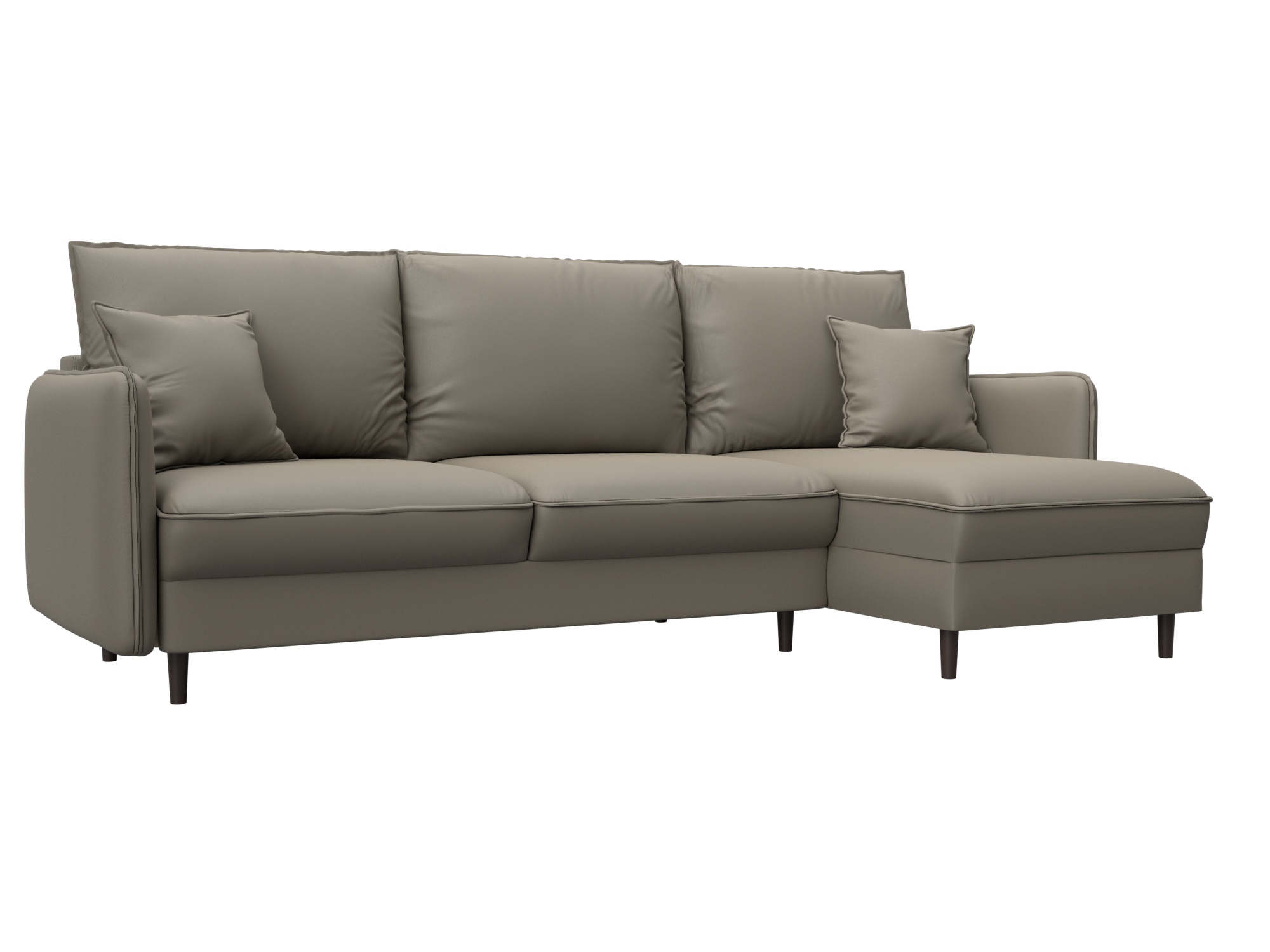 Изображение товара Угловой раскладной диван Лига-064 НПБ бежевый современный комфортный