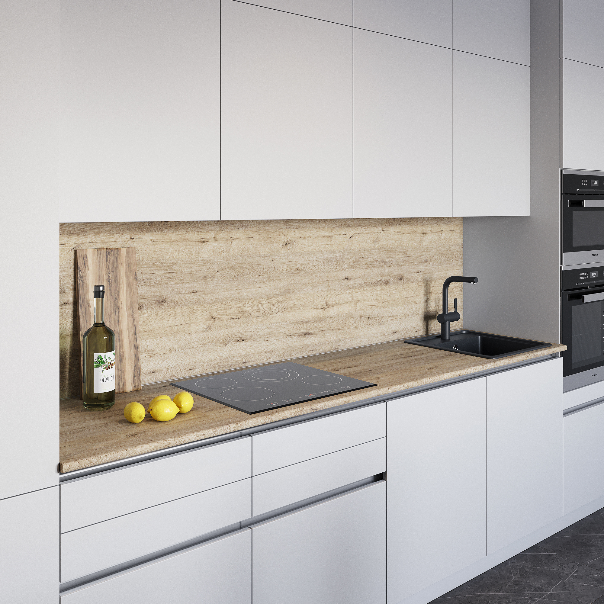 Изображение товара Кухонная столешница и панель Slotex 240x60x2.5 см ДСП цвет дуб корсика