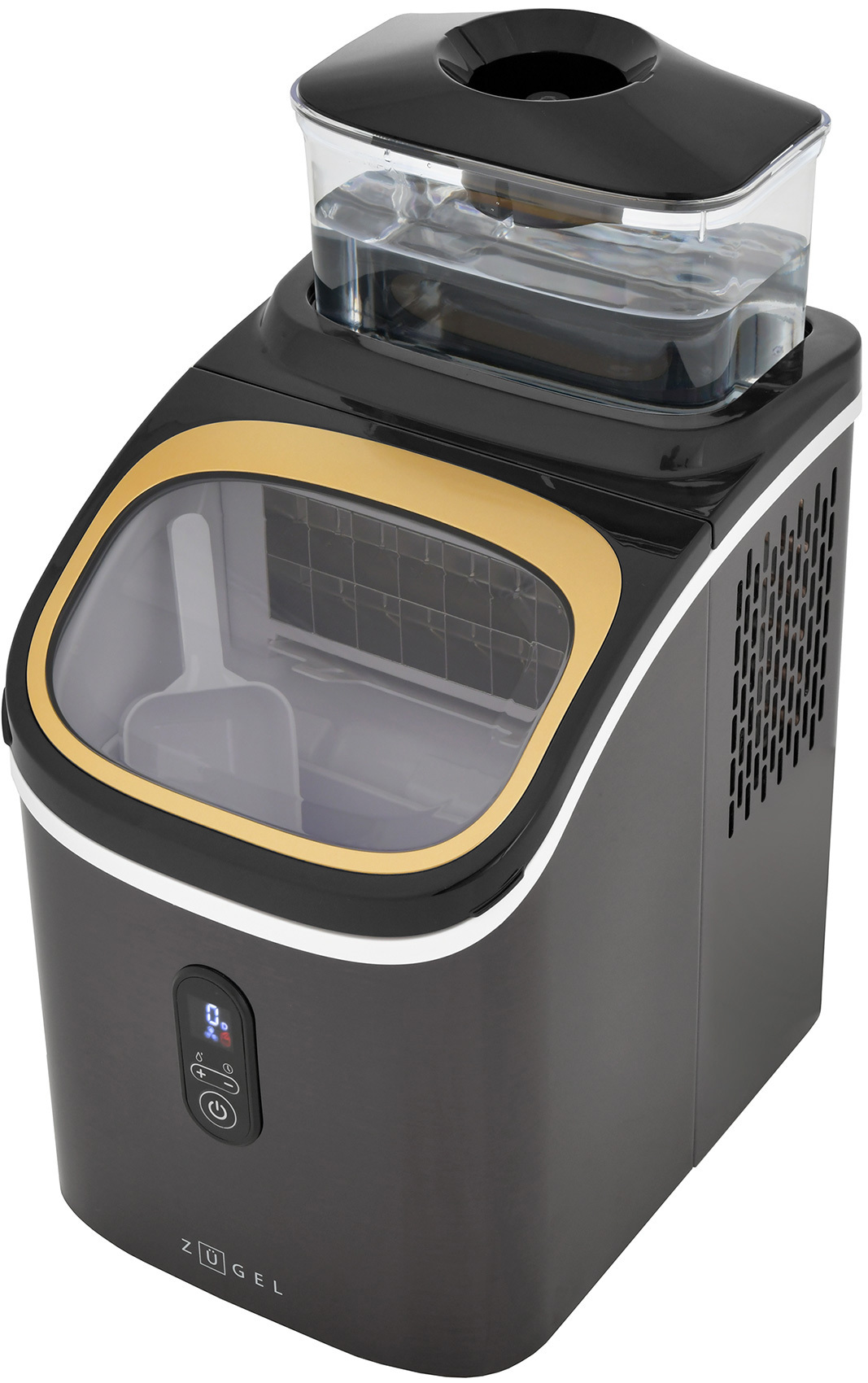 Изображение товара Ледогенератор Zugel ZIM1501 черный автоматический для кубиковых льдов