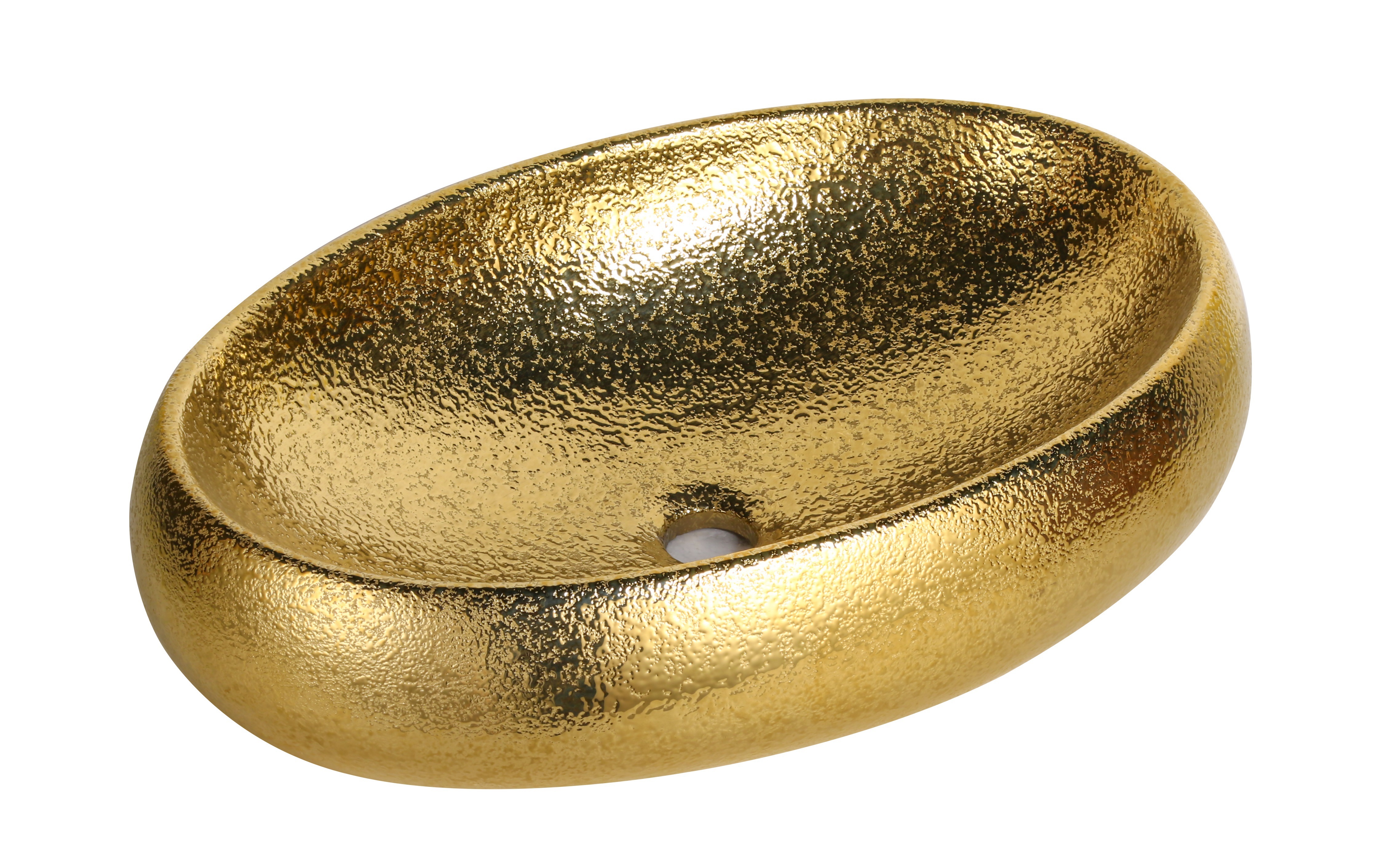 Изображение товара Раковина Milleau boutique MU8005-EGG 41см цвет жёлтый/золотой