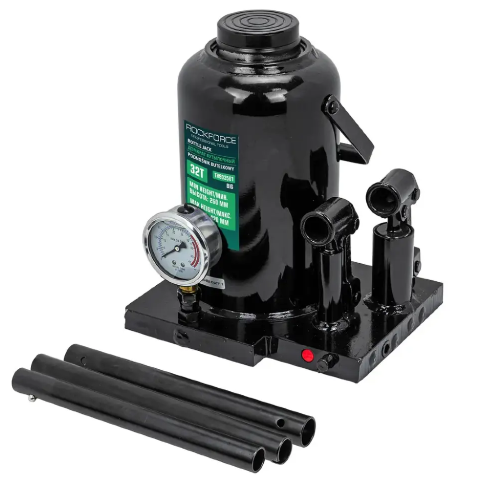 Изображение товара Домкрат бутылочный механический Rockforce RF-TH903501 Big до 32 т, 260-420 мм