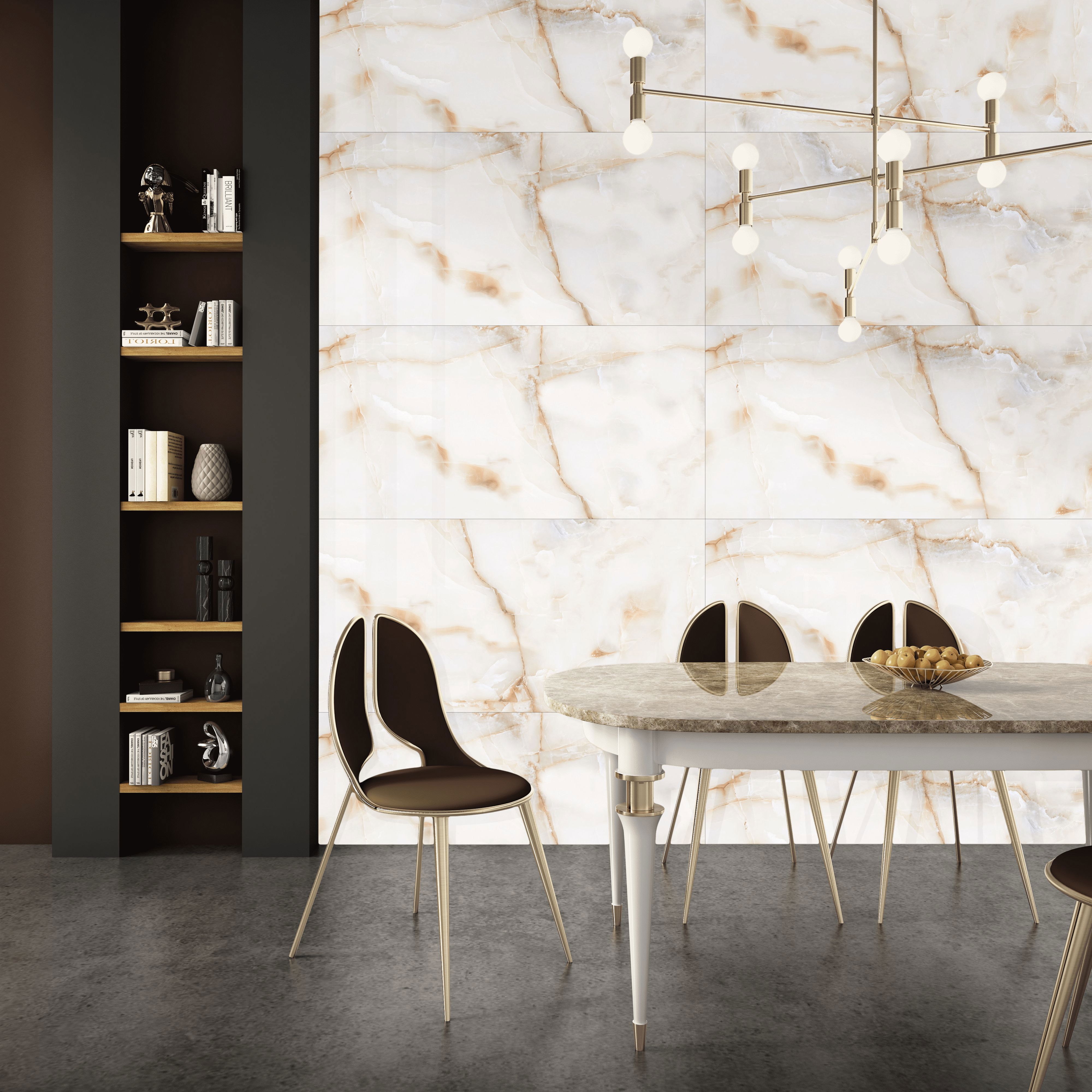 Изображение товара Керамогранит Gravita Honey Onyx 60x120 см бежевый полированный с прожилками