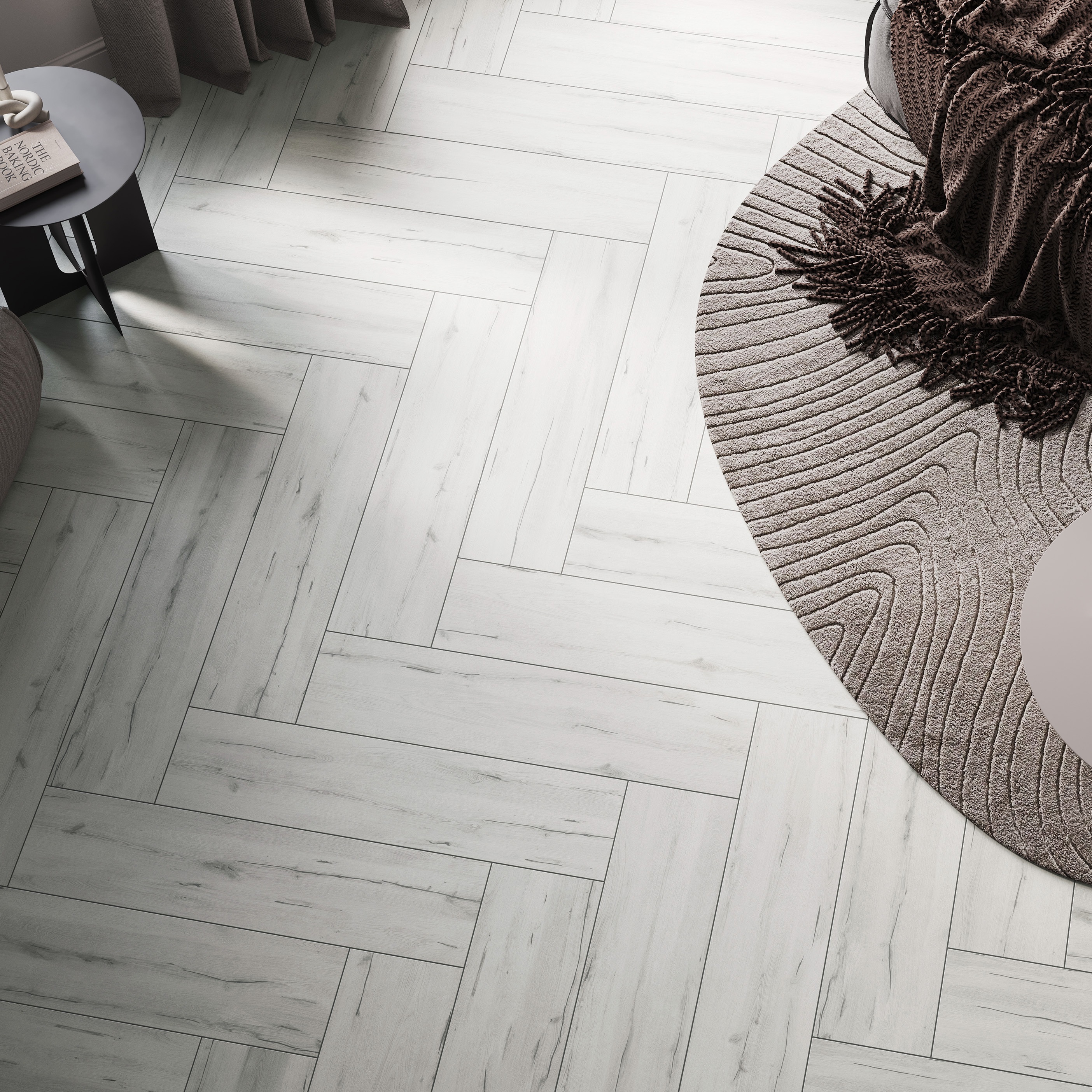 Изображение товара Глазурованный керамогранит Interio 21.8x89.8 см матовый светло-серый