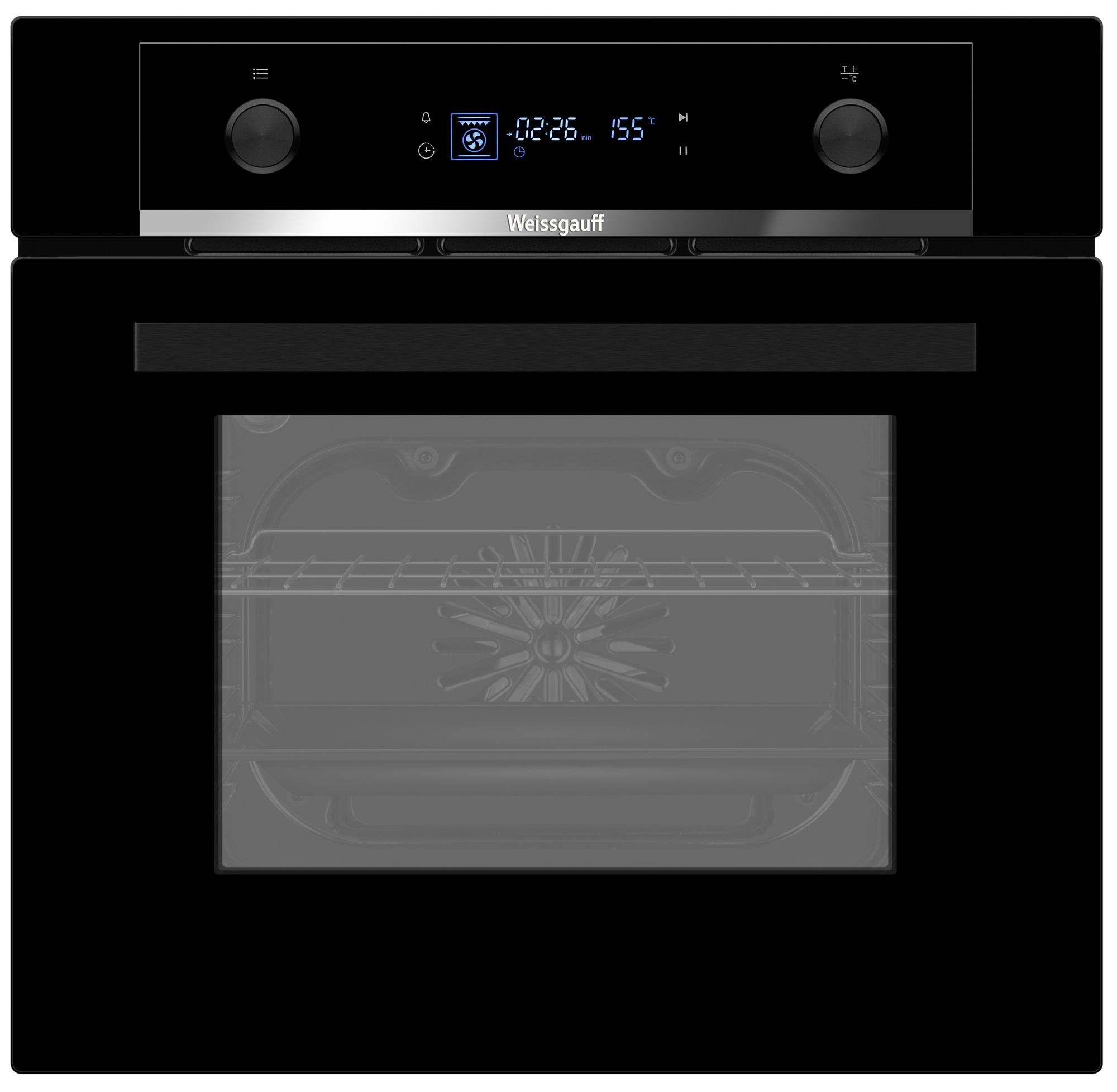 Изображение товара Встраиваемый электрический духовой шкаф Weissgauff EOM 661 PDBS черный 65 л