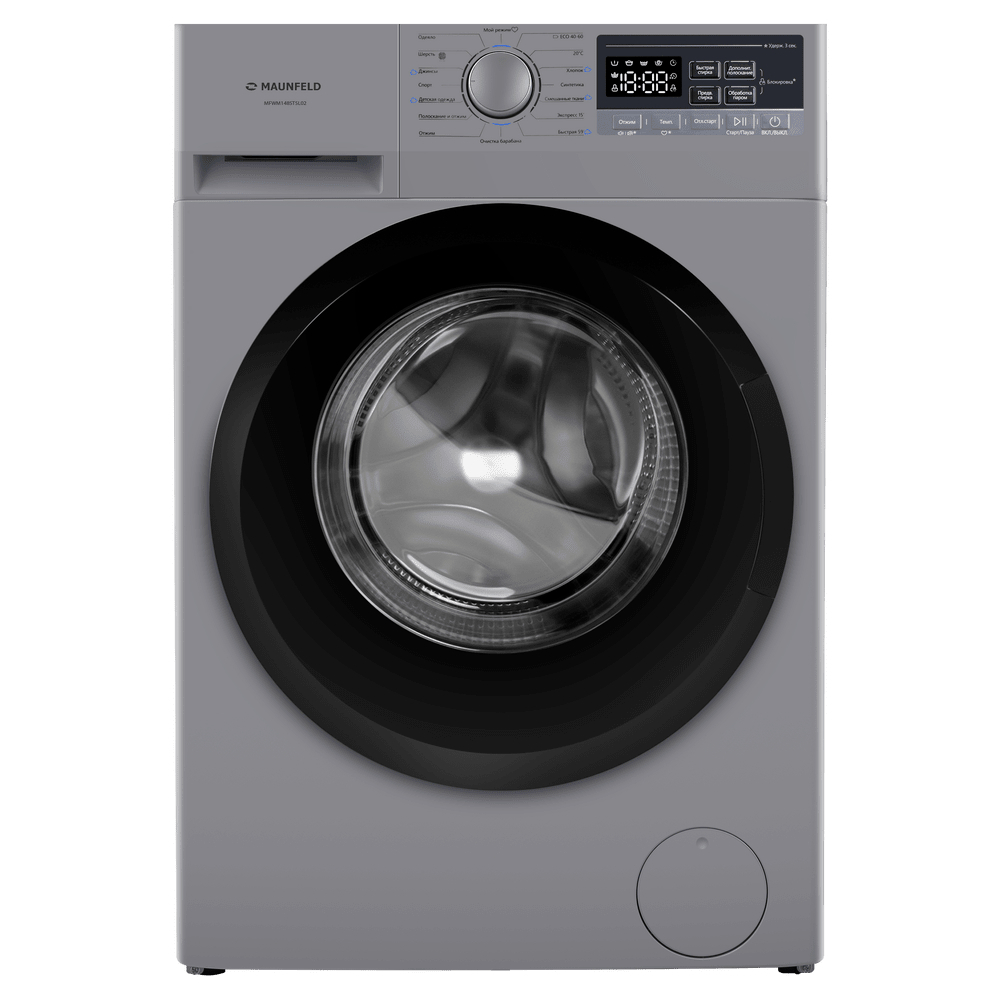 Изображение товара Стиральная машина MAUNFELD MFWM148STSL02 8 кг A+++ инверторная серый серебристый
