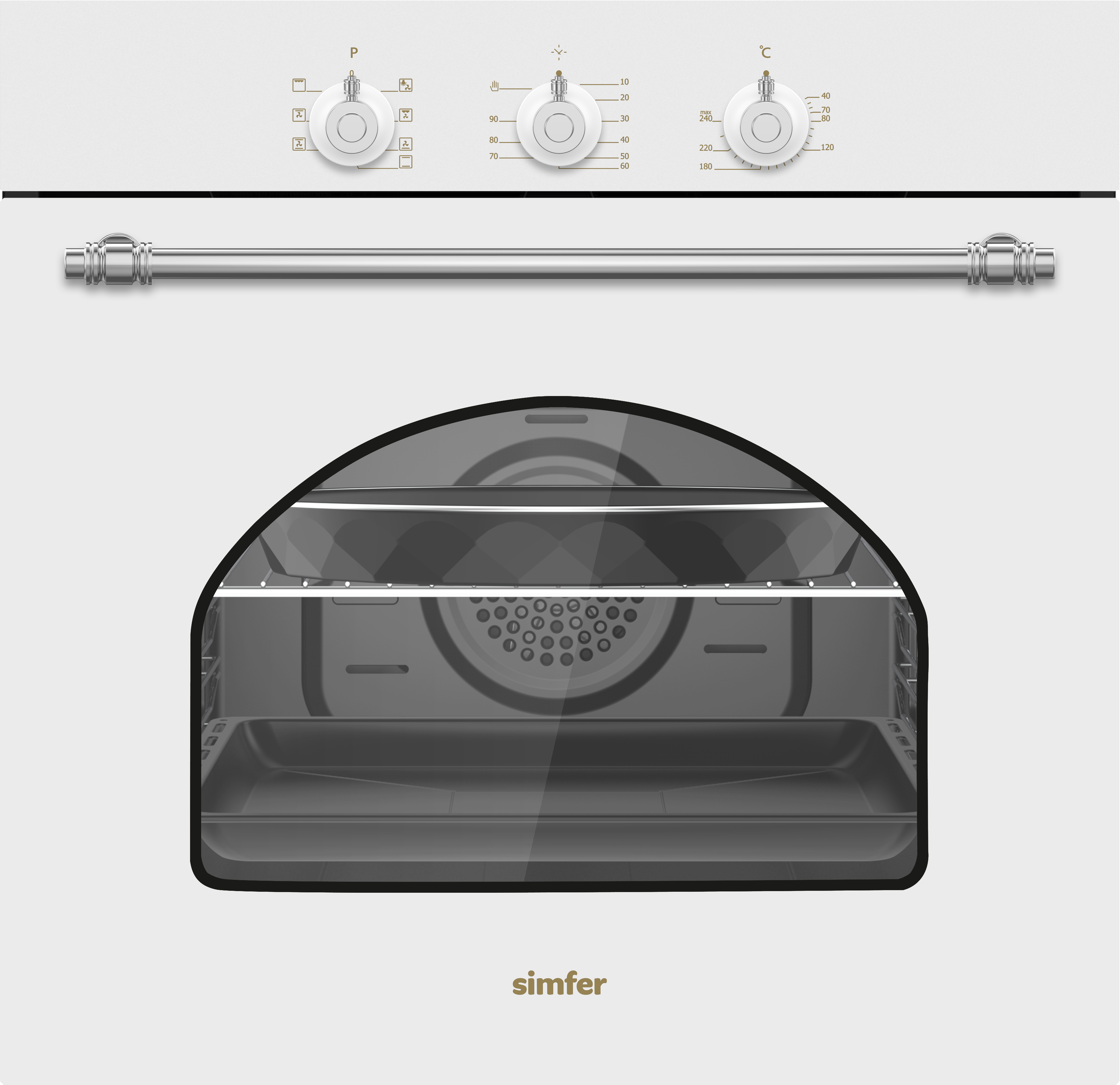 Изображение товара Духовой шкаф Simfer B6EW18017 59.5х59.5х56.5 см цвет белый